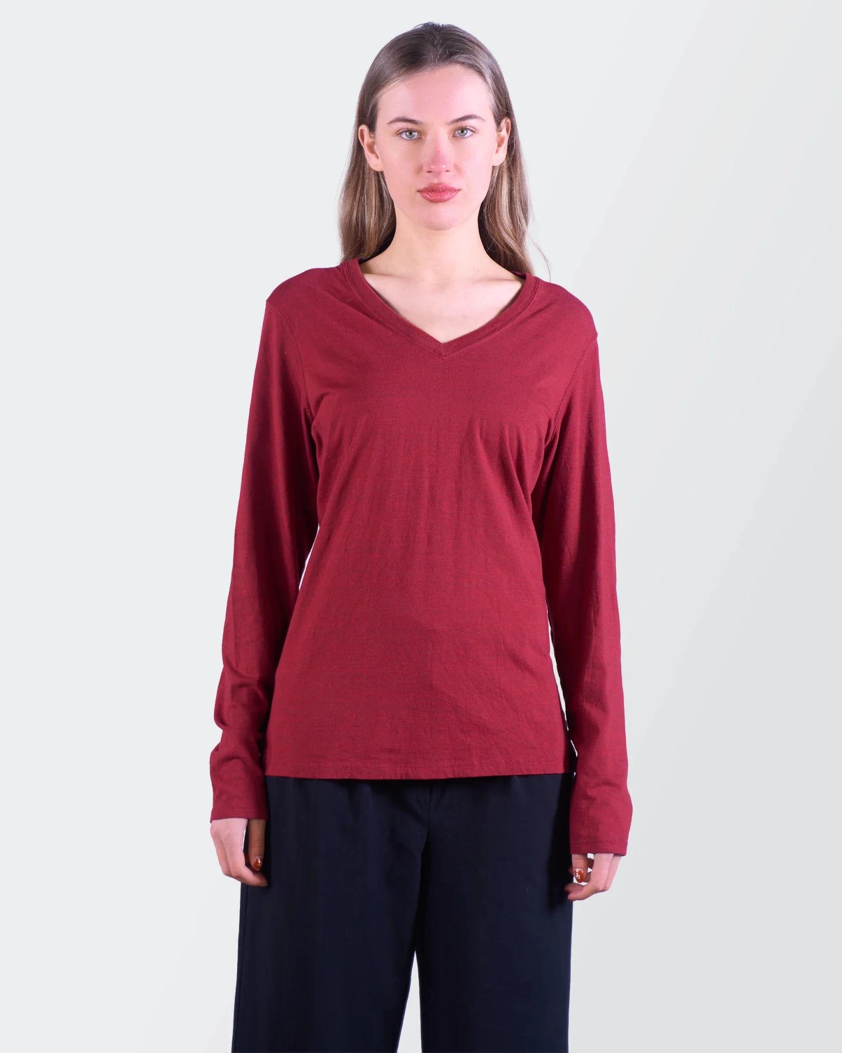 Dickies Red Cotton Long Sleeve T-shirt - M