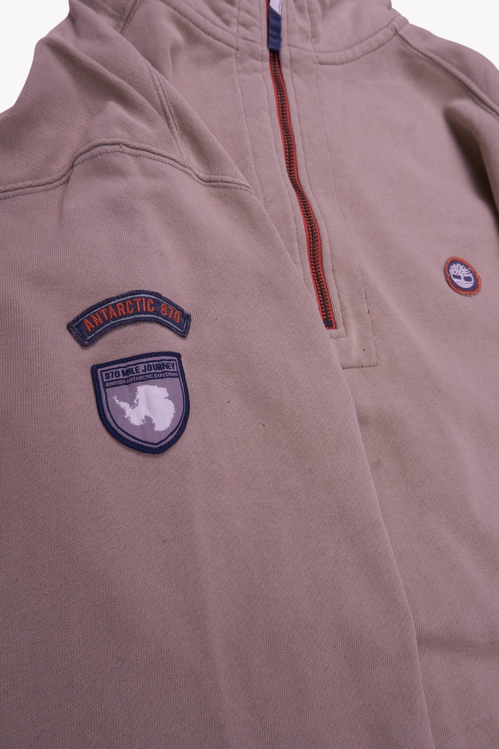 Napapijri Beige Quarter-zip Sweater - L