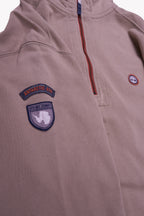 Napapijri Beige Quarter-zip Sweater - L