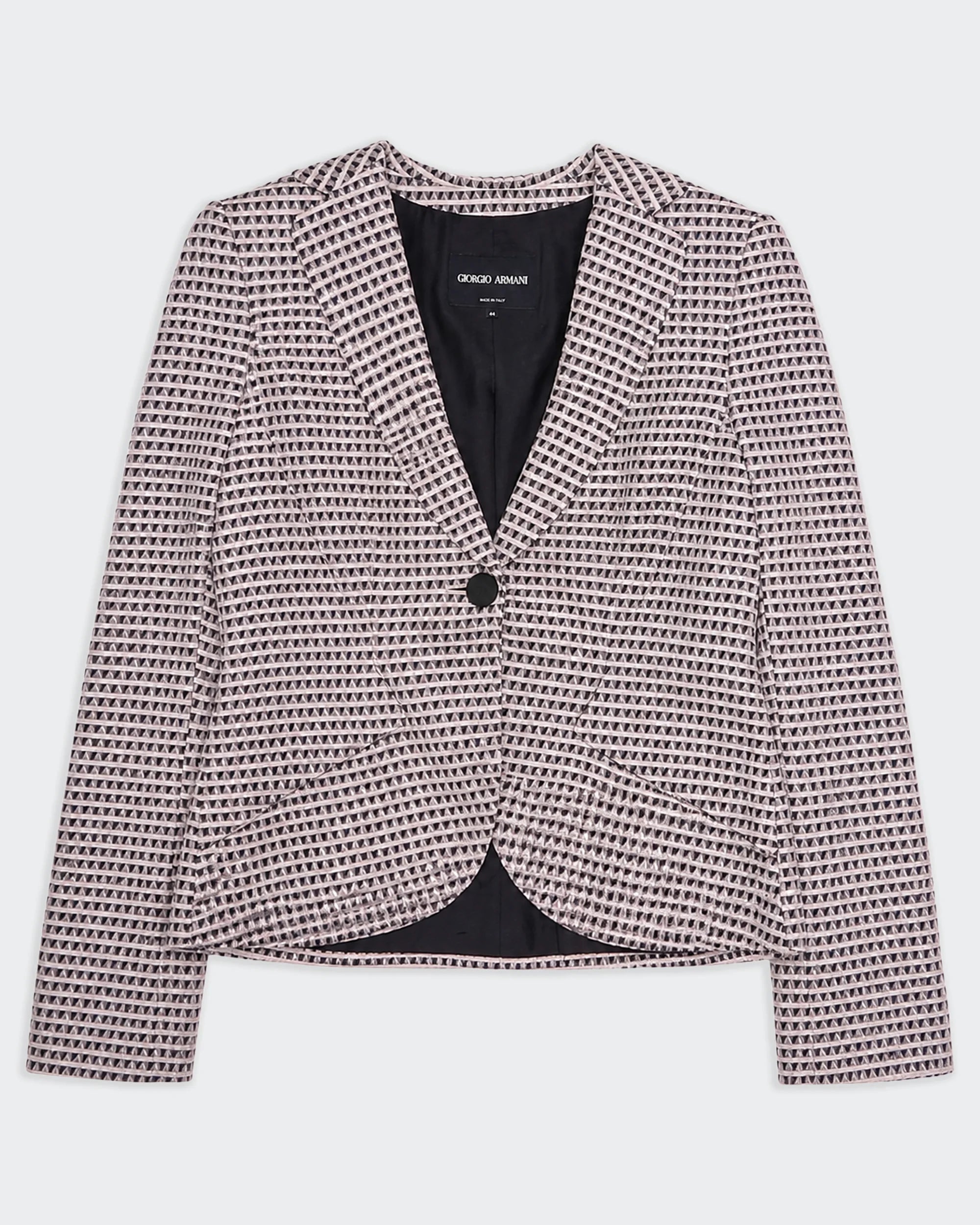 Armani Grey Single-breasted Blazer - S