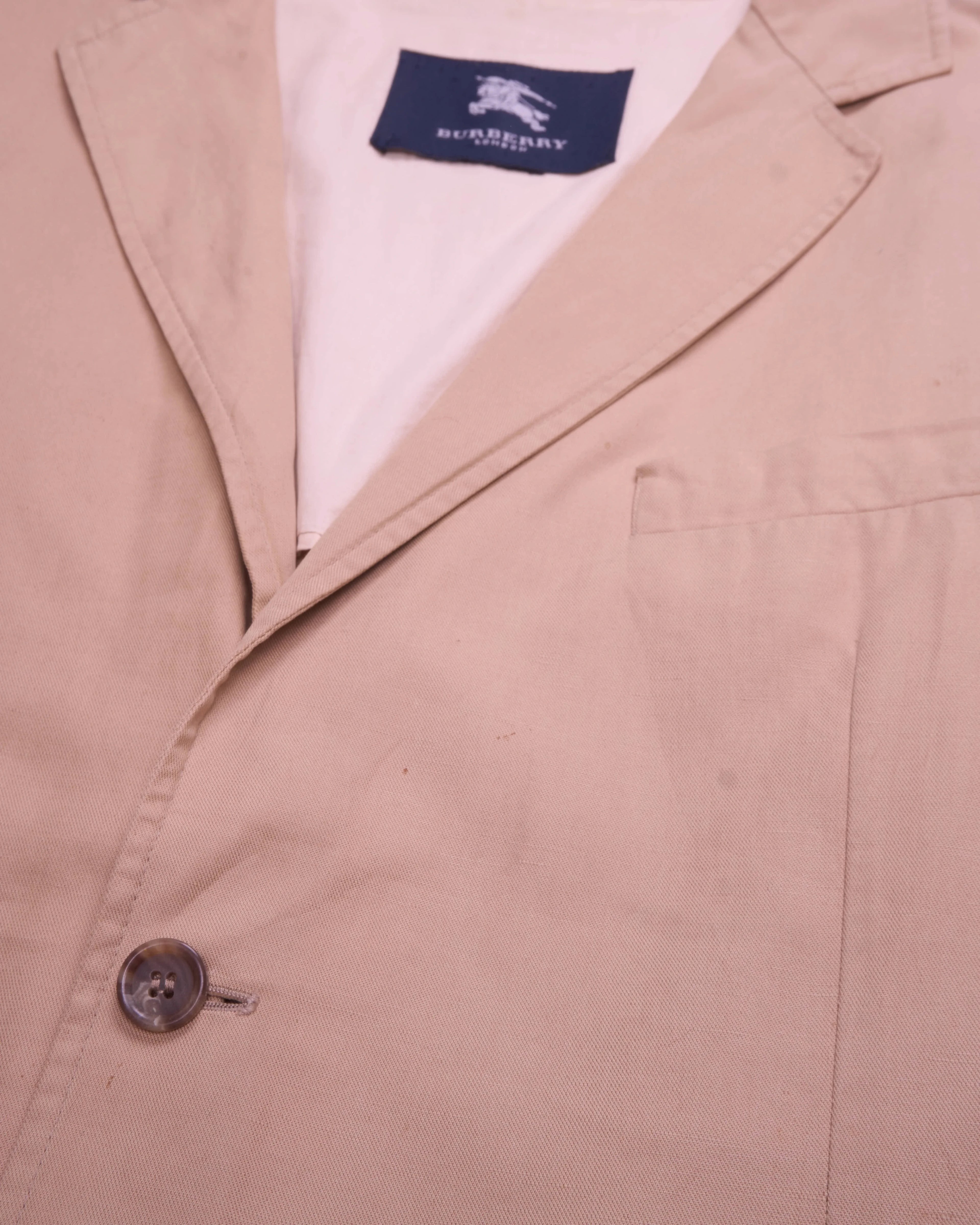 Burberry Beige Single-breasted Blazer - L