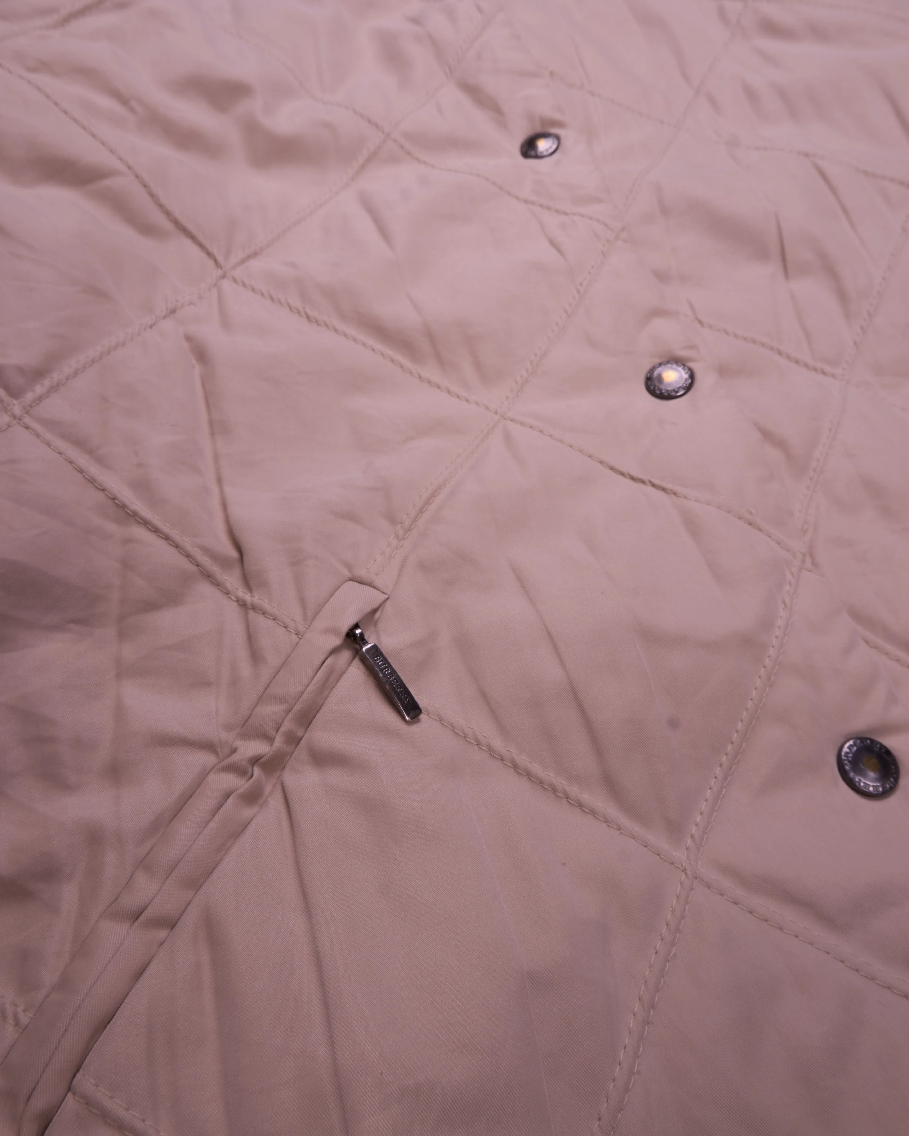 Burberry Pink Quilted Jacket - L