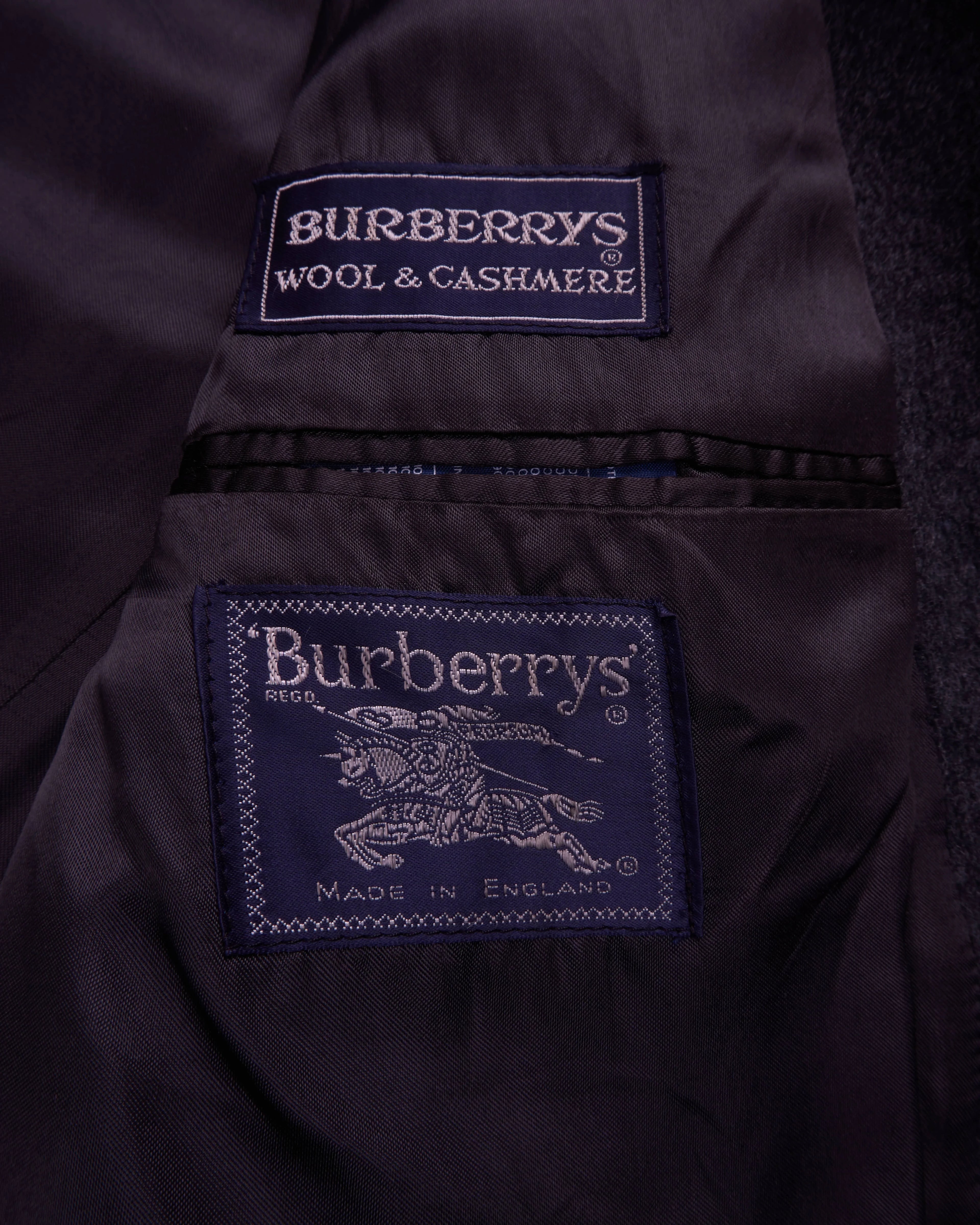 Burberry Grey Overcoat - XL