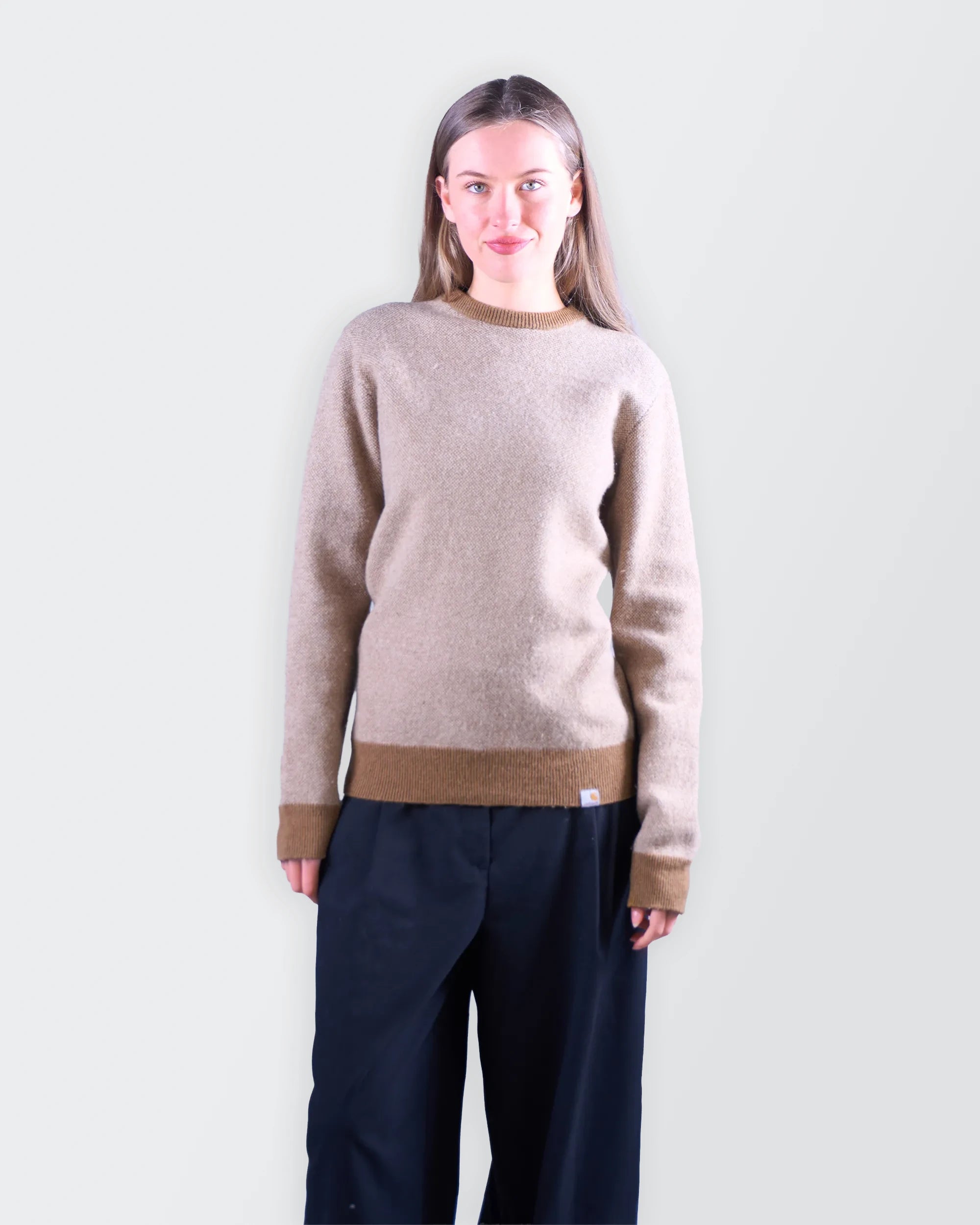 Carhartt Beige Crewneck Jumper - S