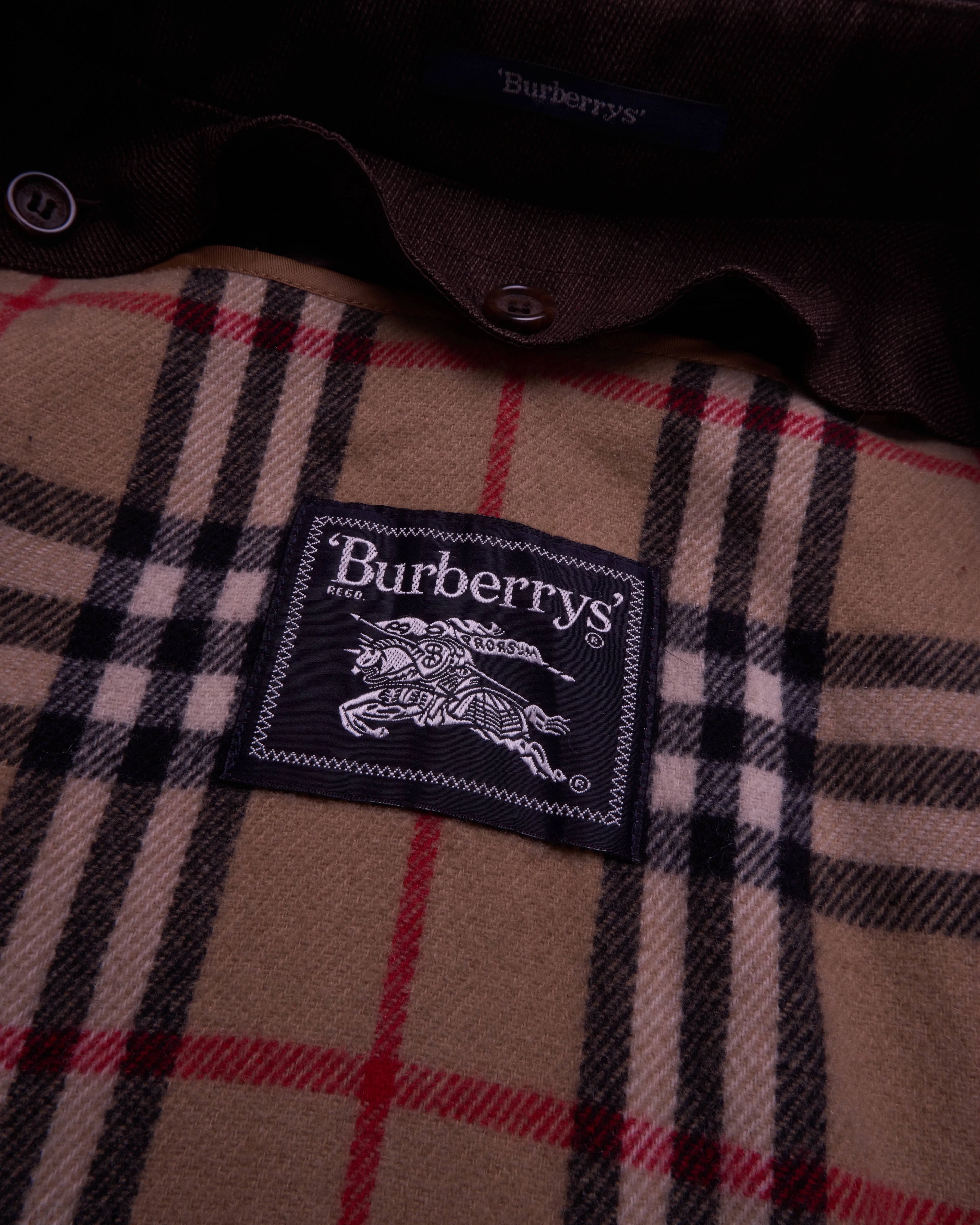 Burberry Brown Car Coat - XL