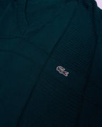 Lacoste Green V-neck Jumper - XL