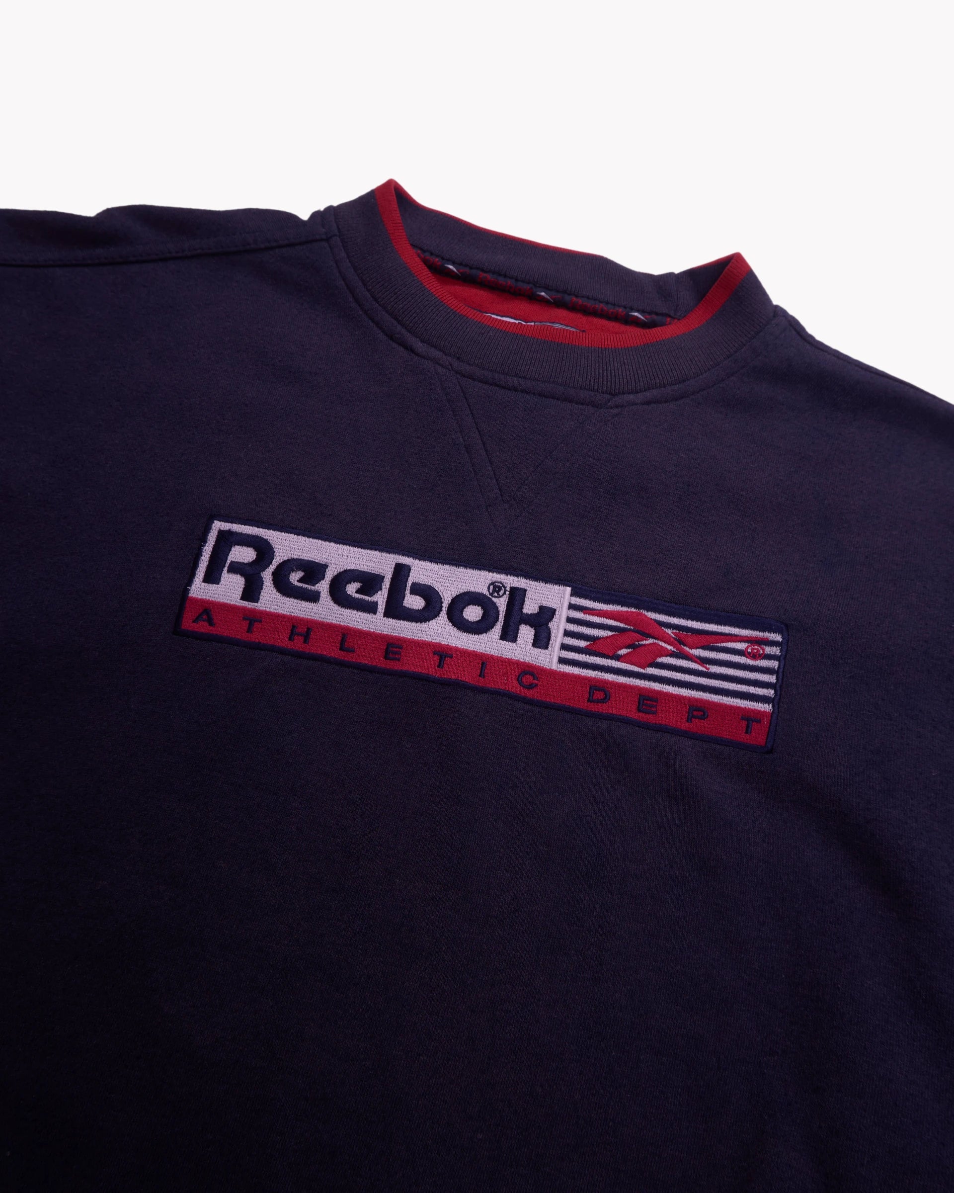 Reebok Navy Crewneck Jumper - M