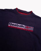 Reebok Navy Crewneck Jumper - M