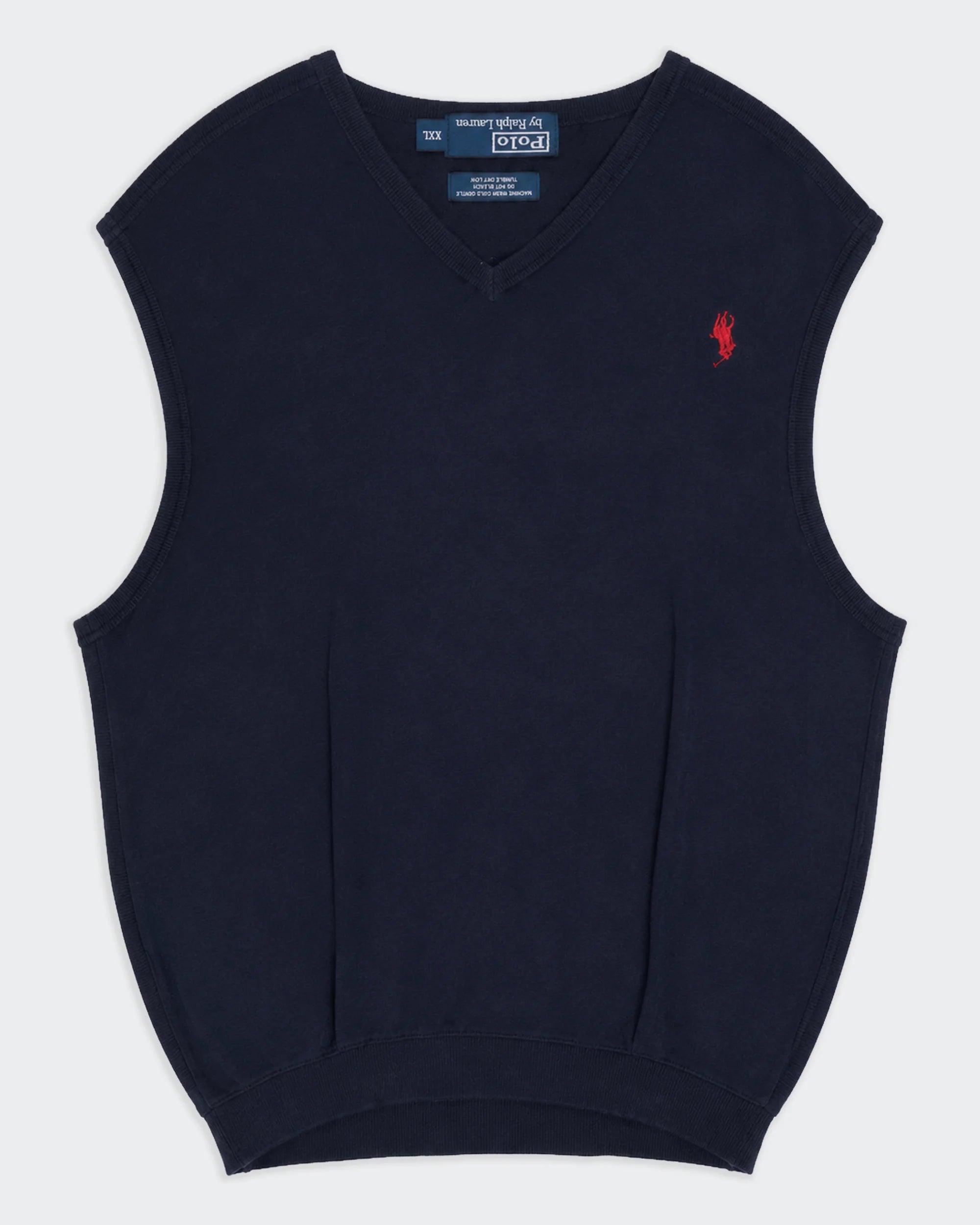 Ralph Lauren Navy Sleeveless Jumper - XXl