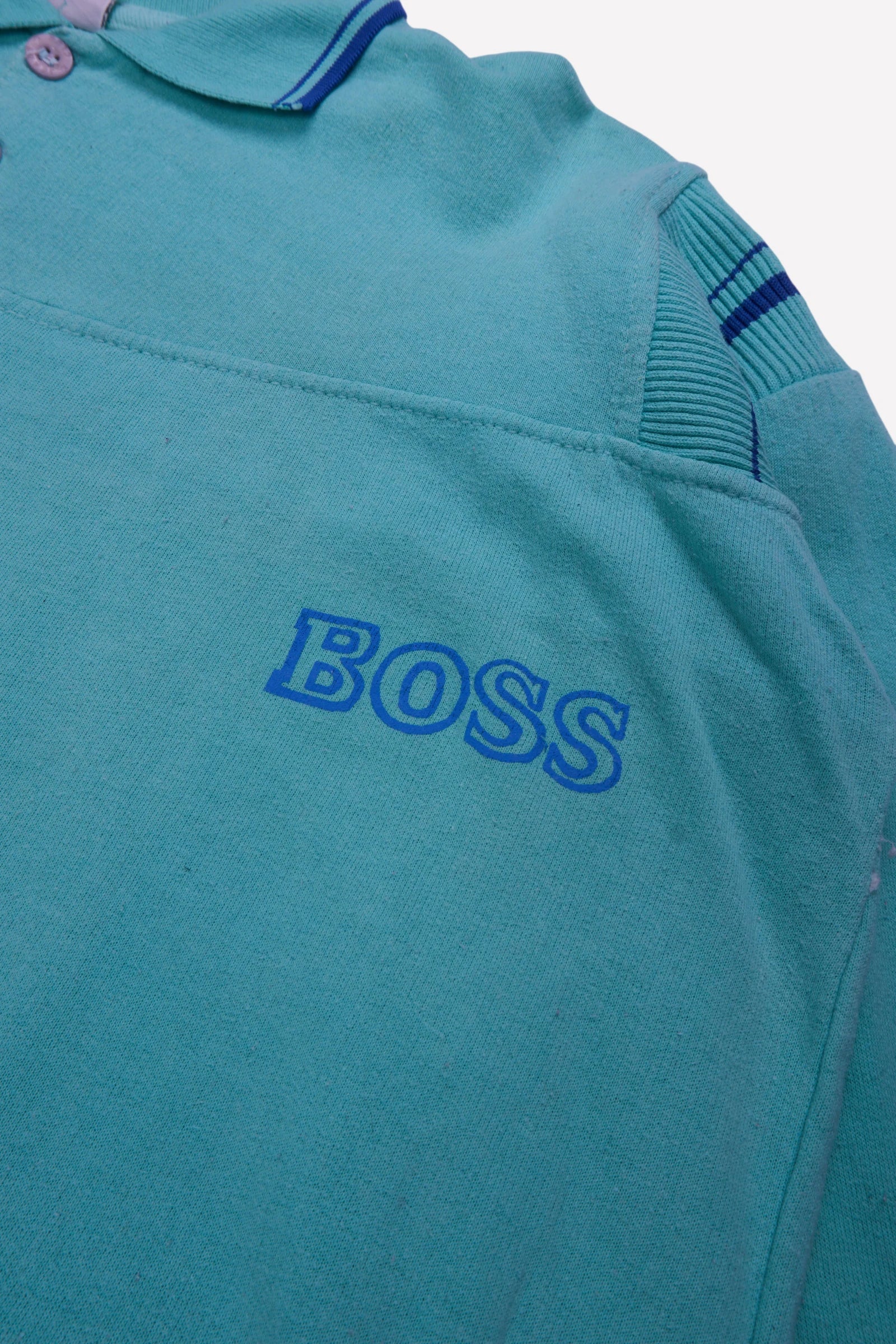 Boss Blue Long-sleeve Polo Shirt - M
