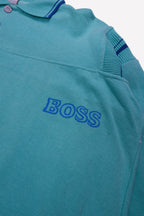 Boss Blue Long-sleeve Polo Shirt - M