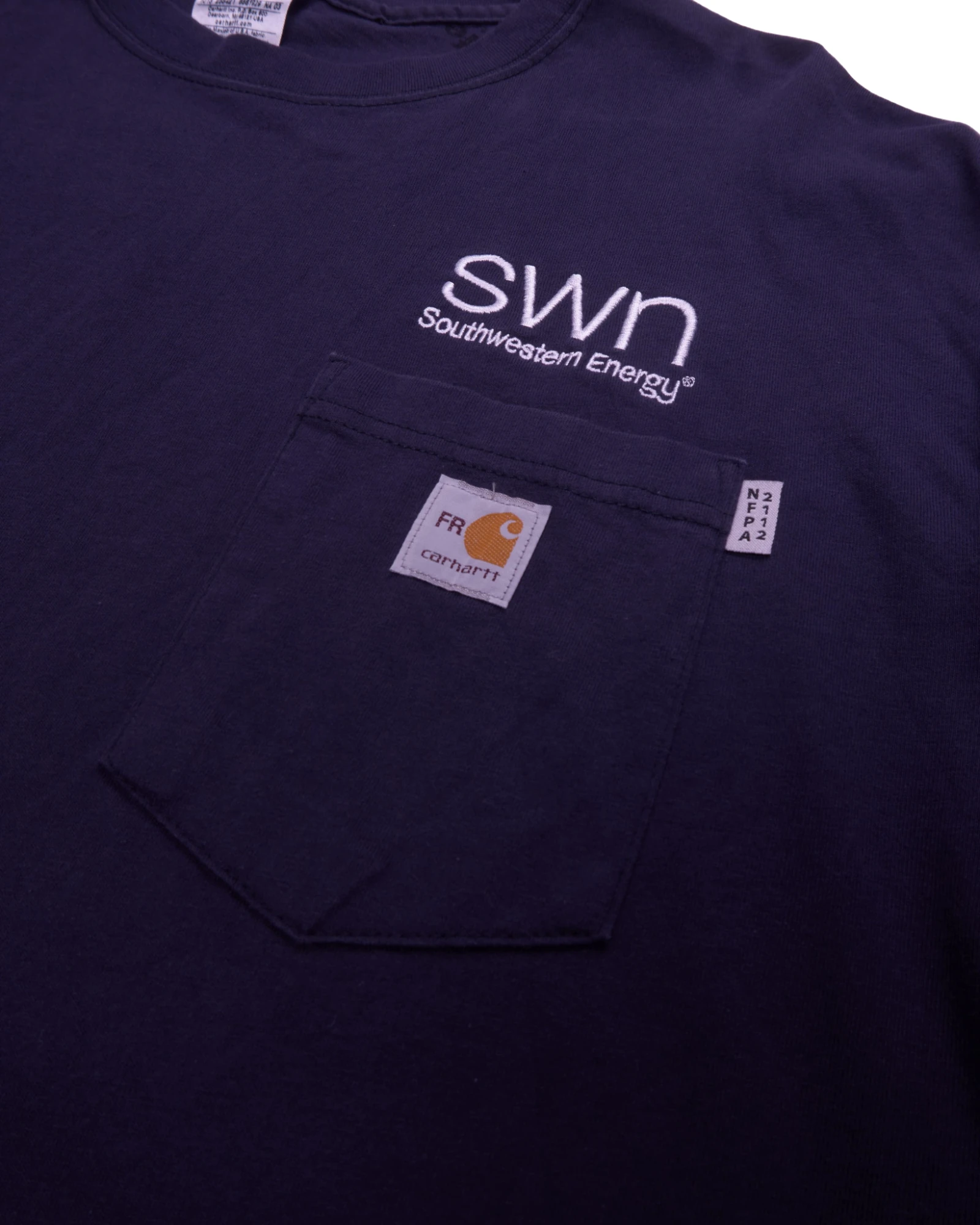 Carhartt Navy Long Sleeve T-shirt - XL