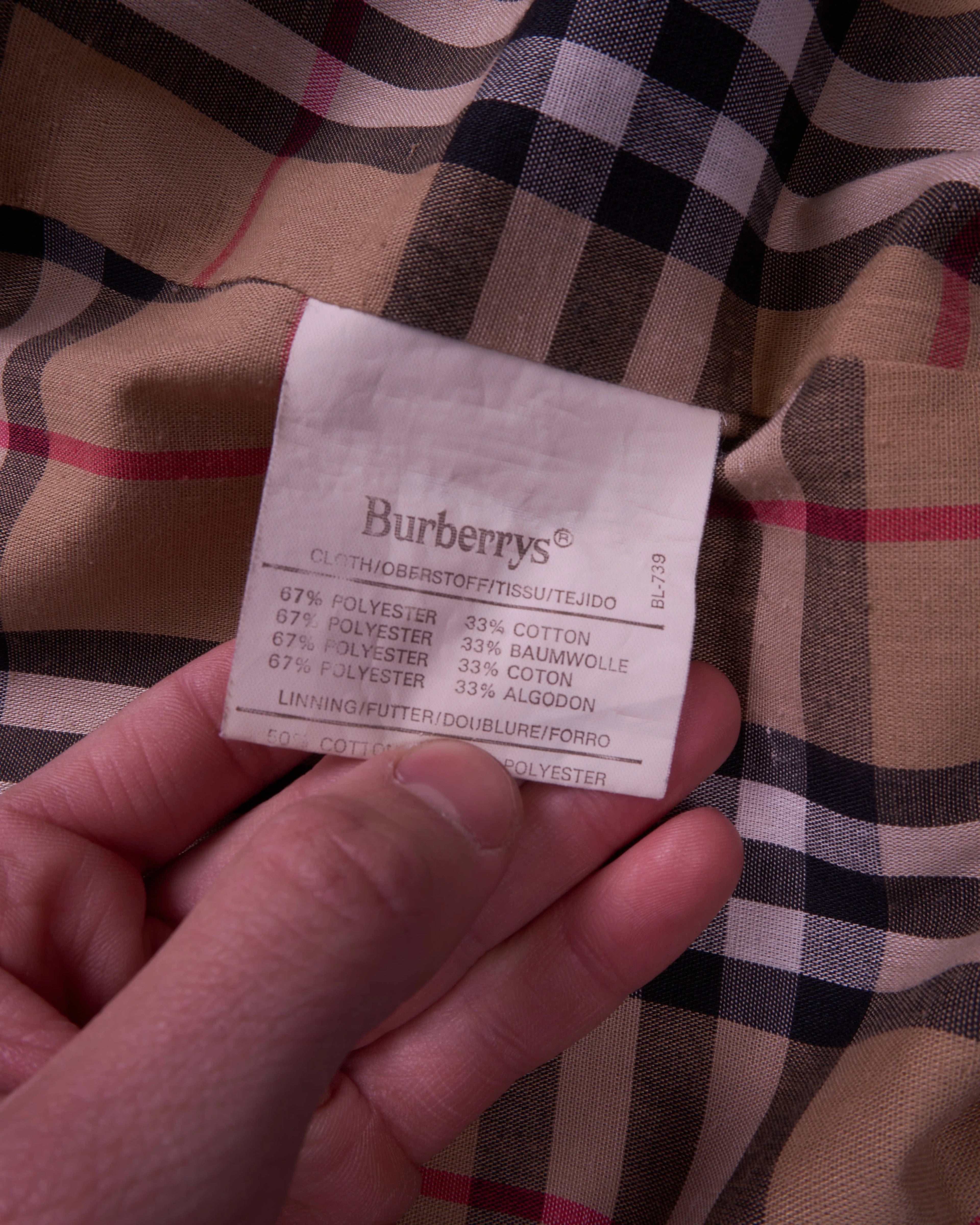 Burberry Beige Bomber Jacket - L