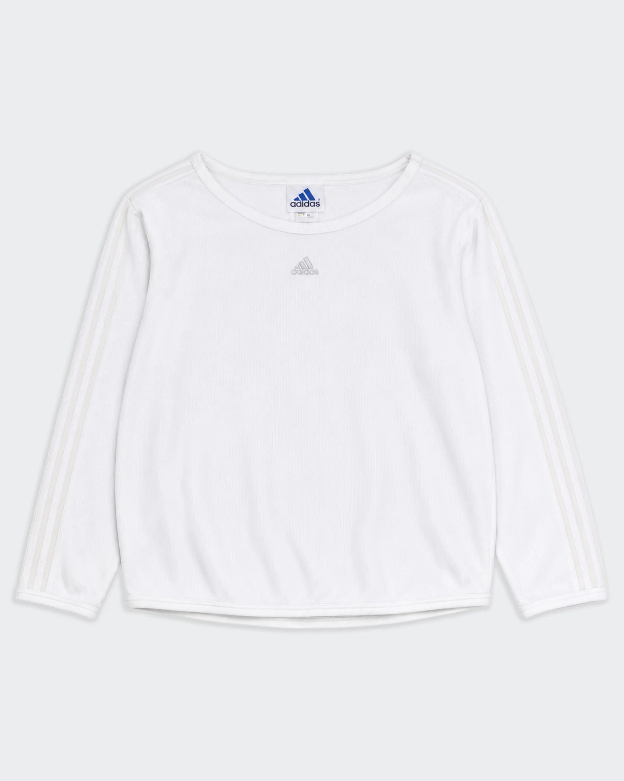 Adidas White Long Sleeve T-shirt - M