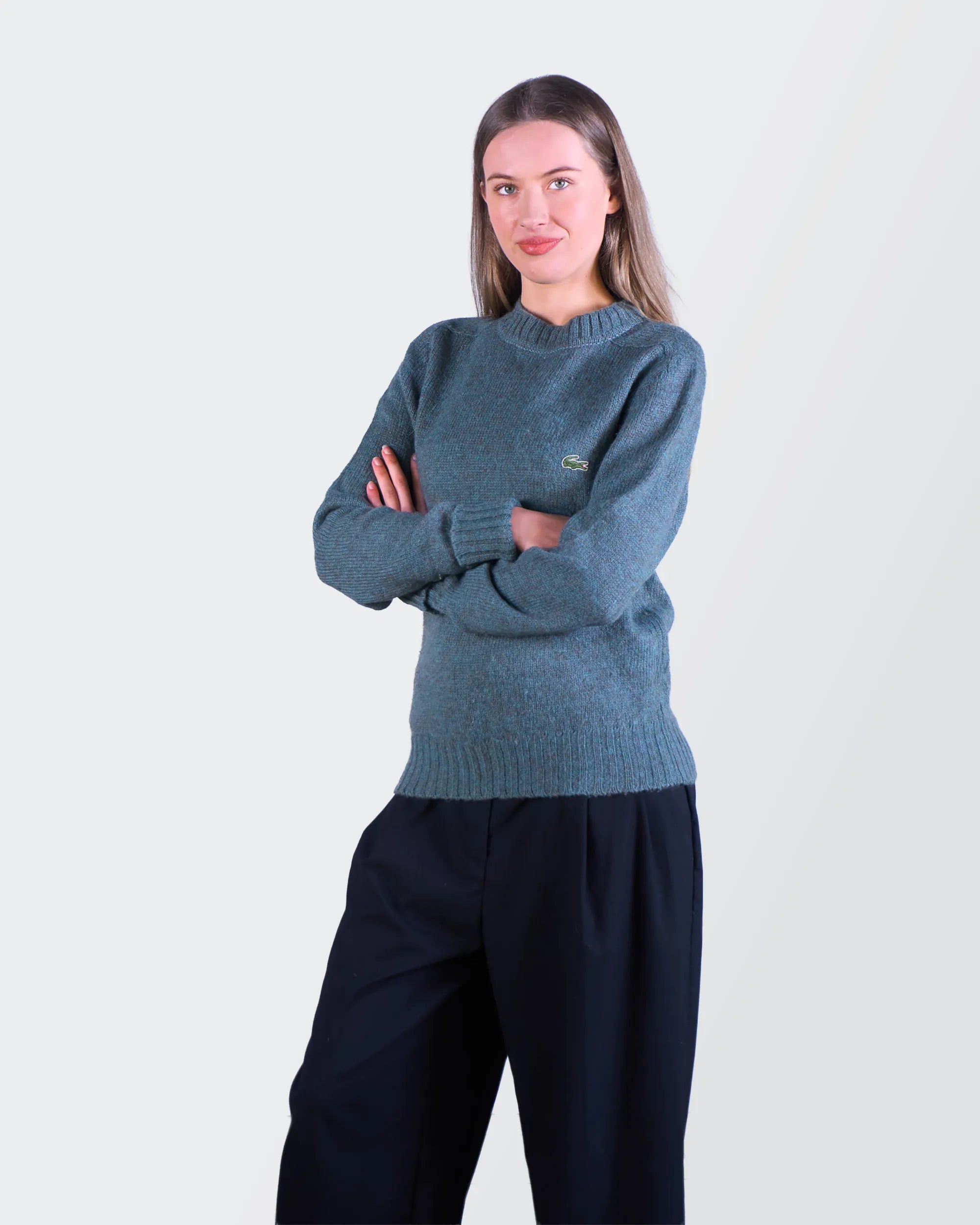 Lacoste Blue Crewneck Jumper - S