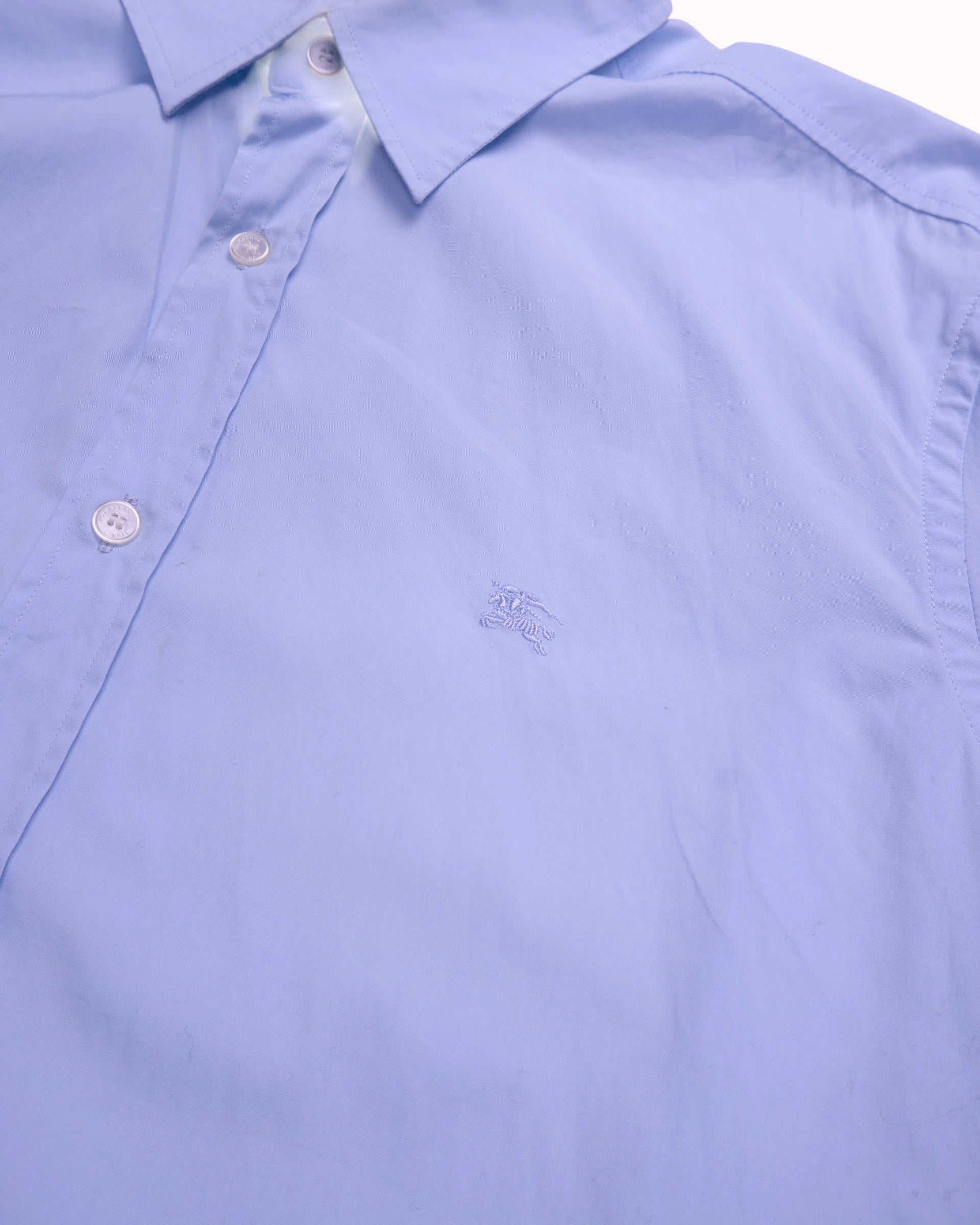 Burberry Blue Button-down Shirt - L