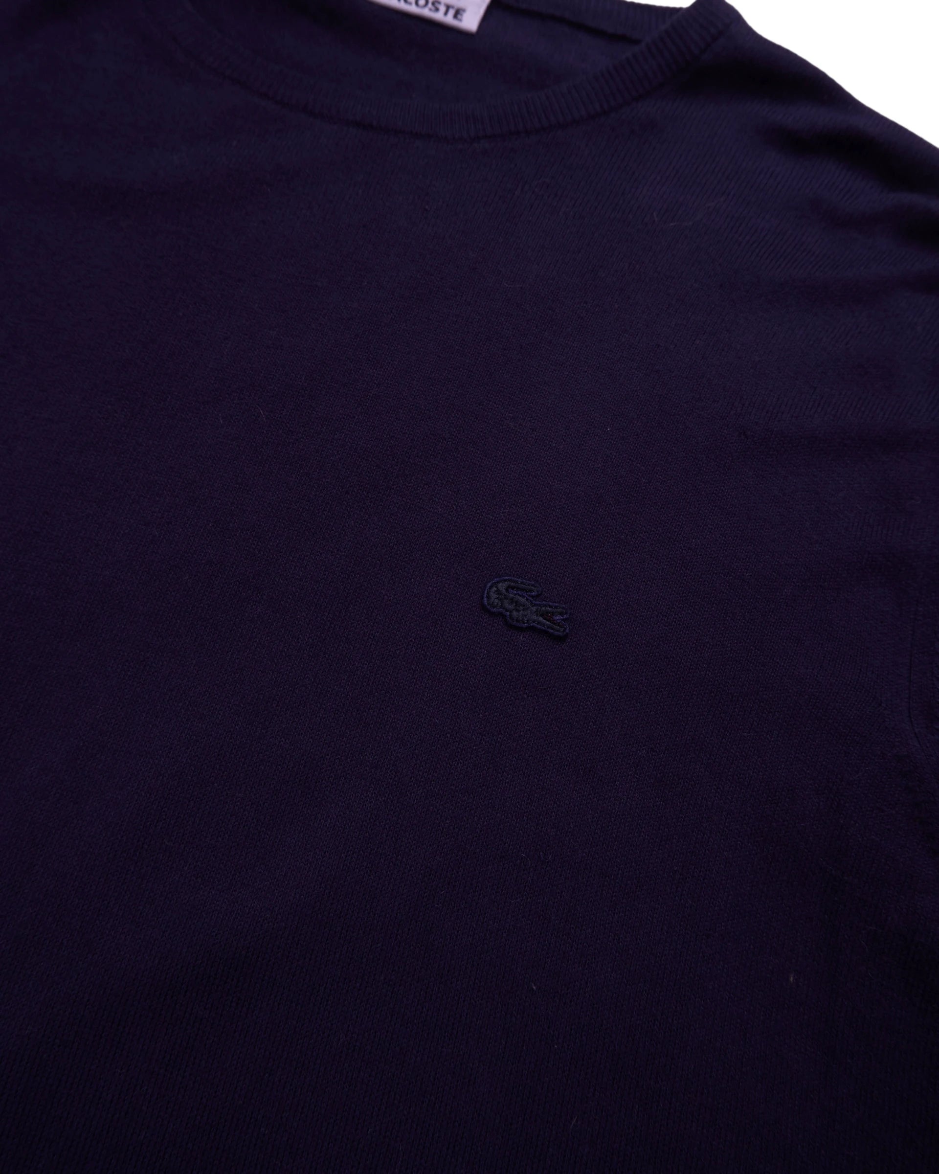 Lacoste Navy Crewneck Jumper - M