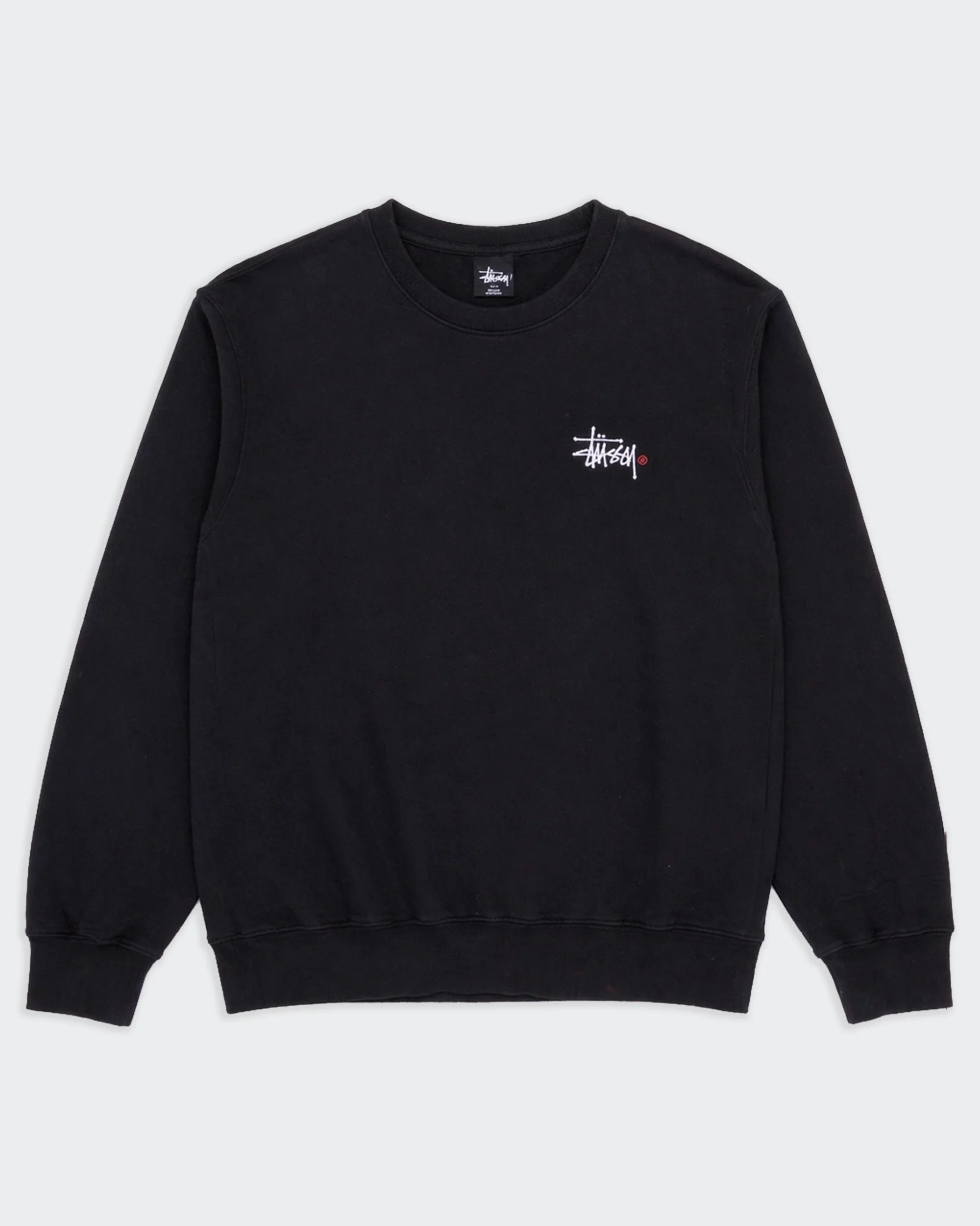 Stüssy Black Crewneck Sweater - L