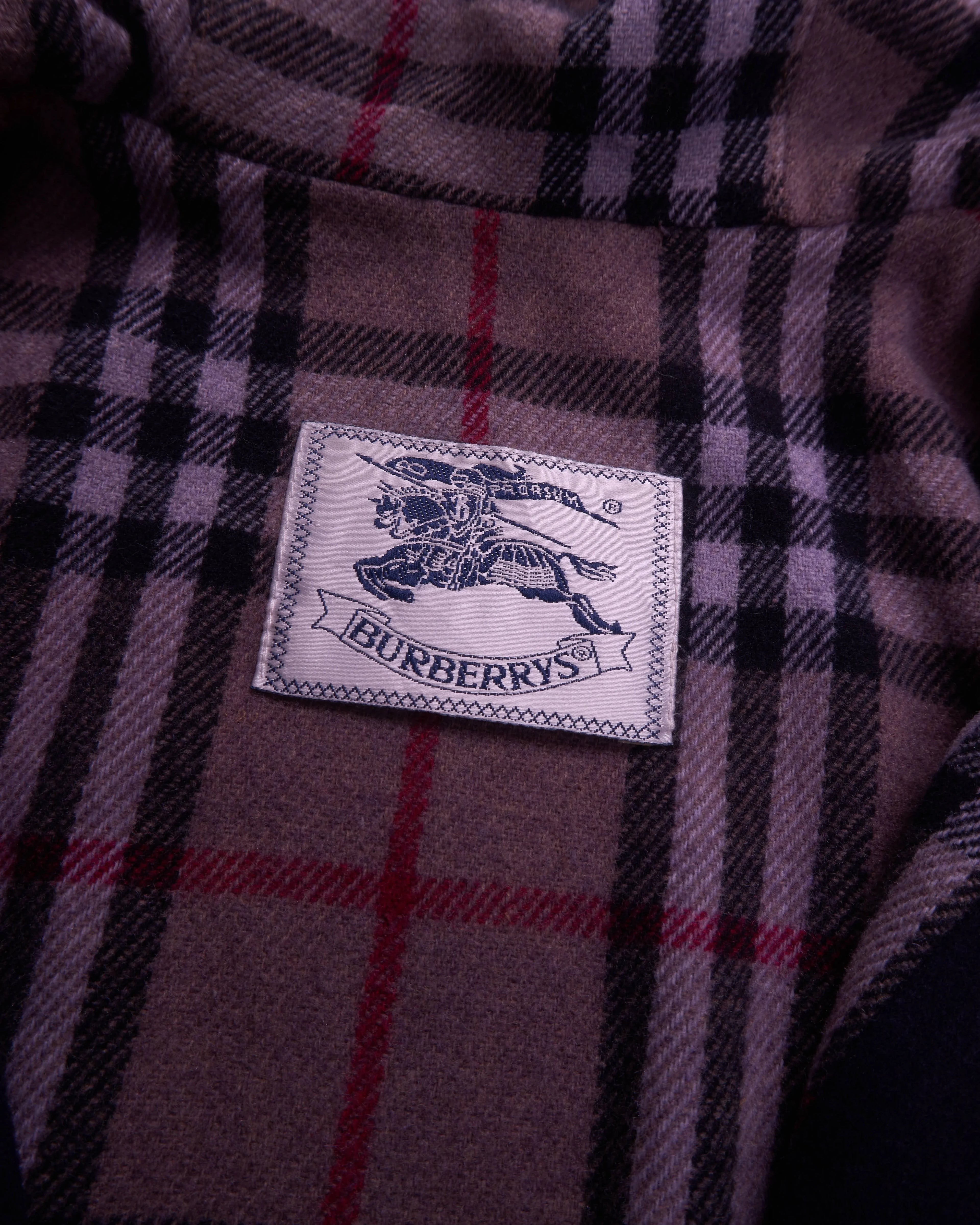 Burberry Navy Parka Coat - M