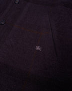 Burberry Black Overcoat - L
