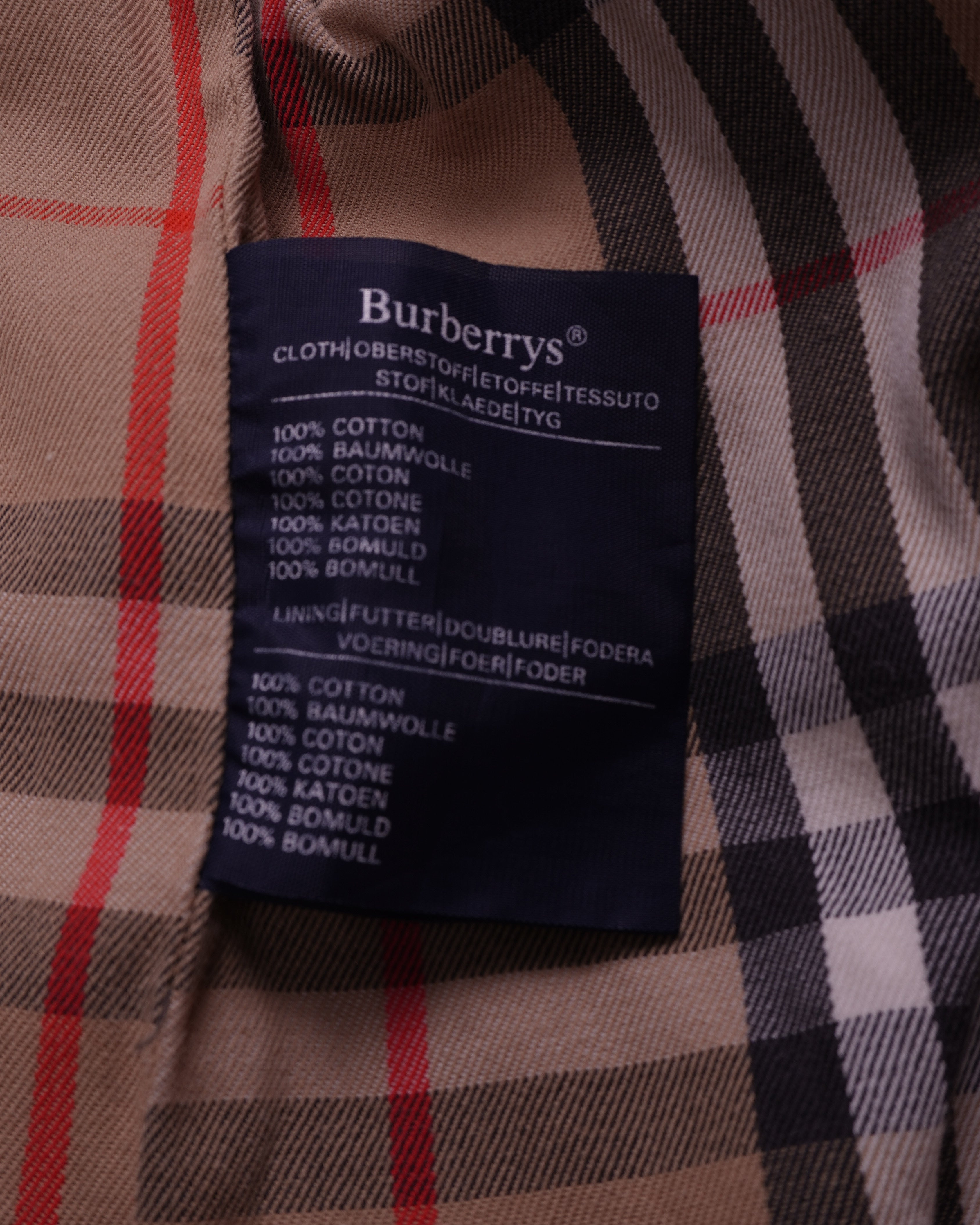 Burberry 1990's Beige  Trenchcoat - S