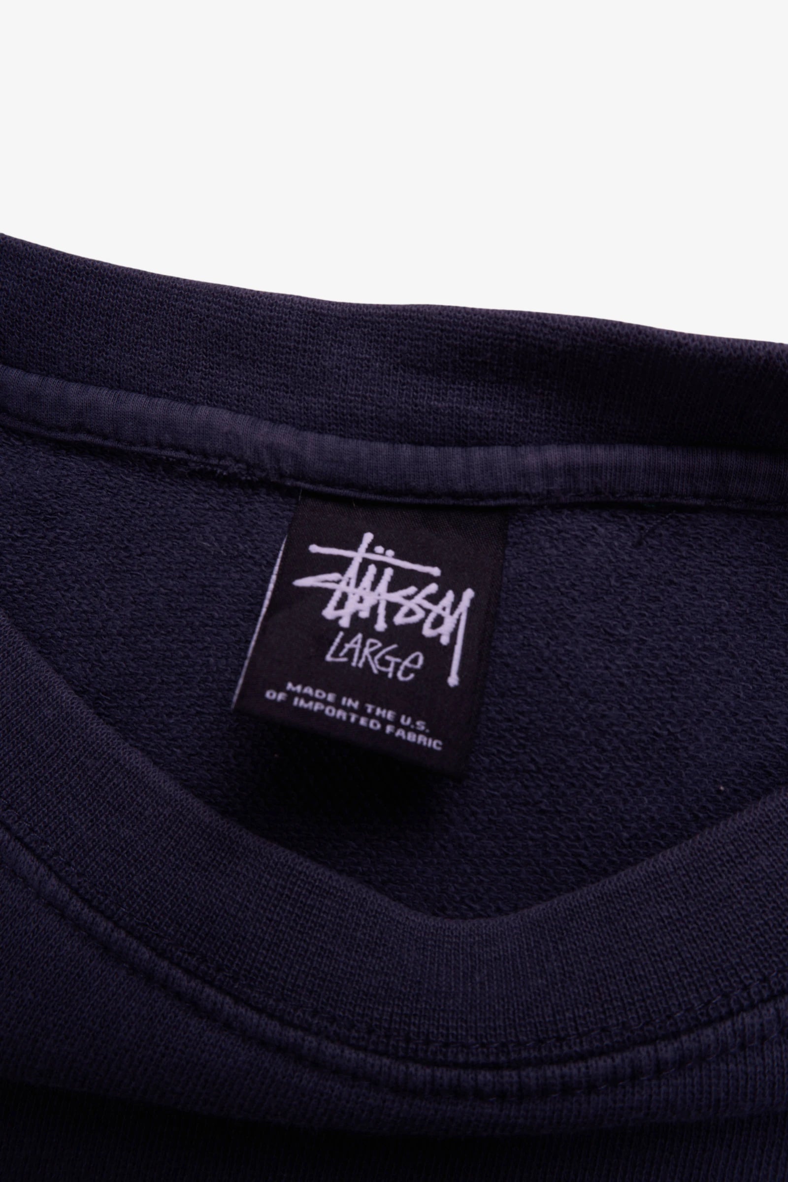 Stüssy Navy Crewneck Sweater - L