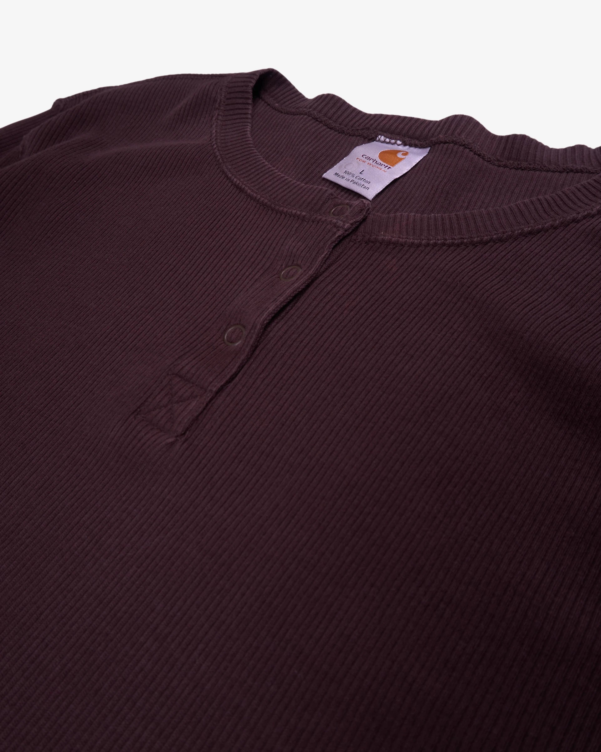 Carhartt Brown Long Sleeve T-shirt - L