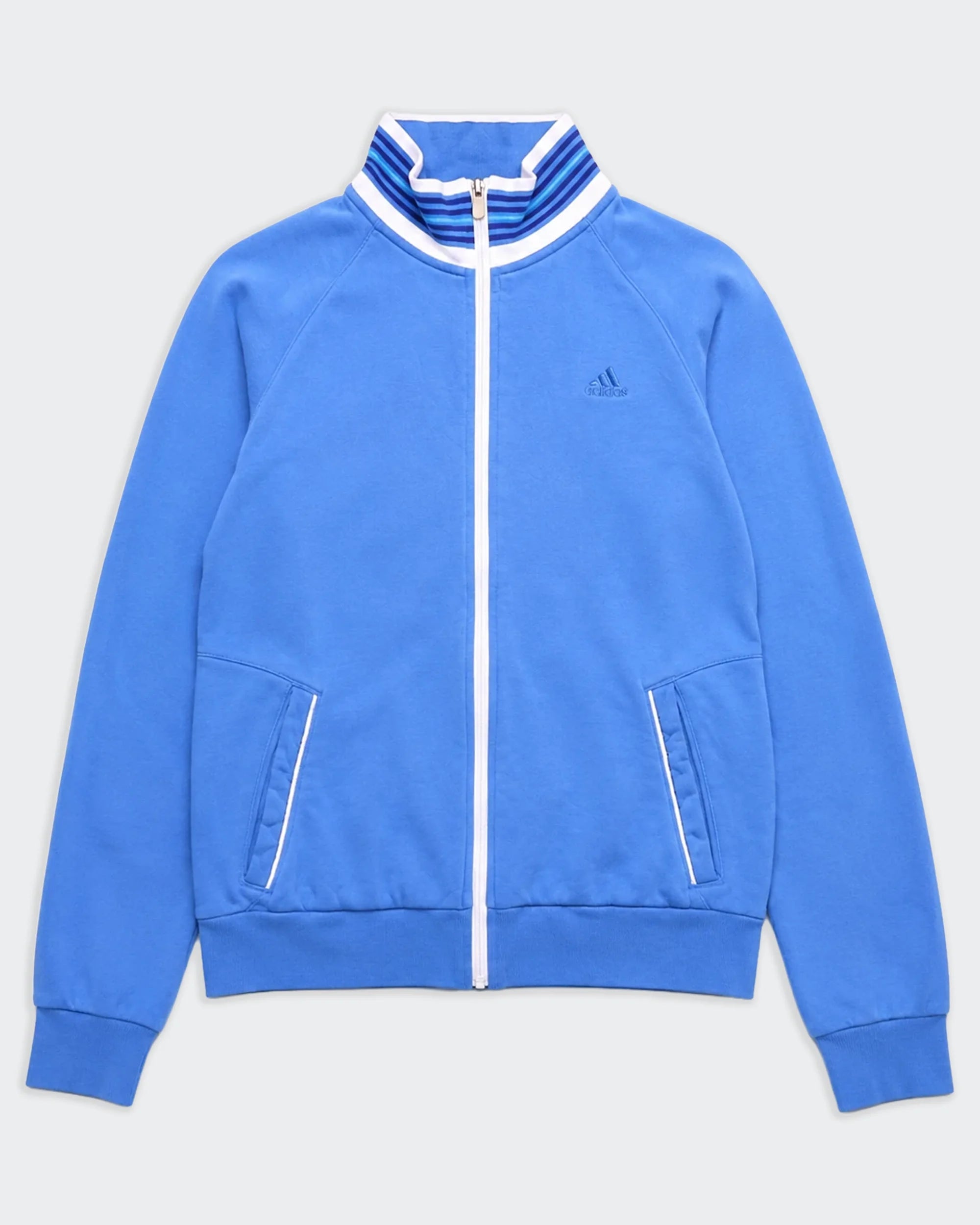 Adidas Blue Full-zip Hoodie - S