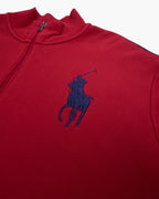 Ralph Lauren Red Full-Zip Jumper - XL