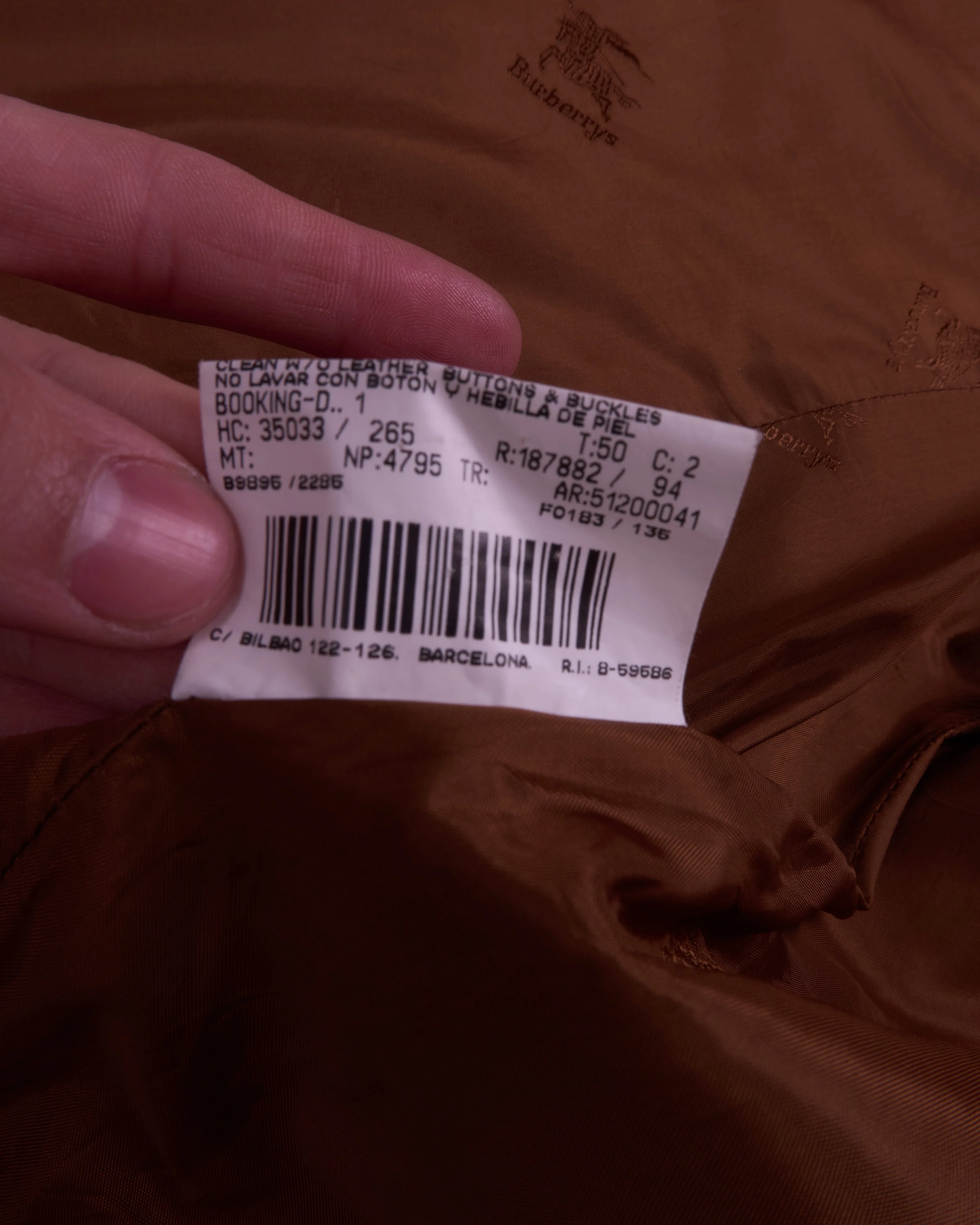 Burberry Brown Double-breasted Blazer - L