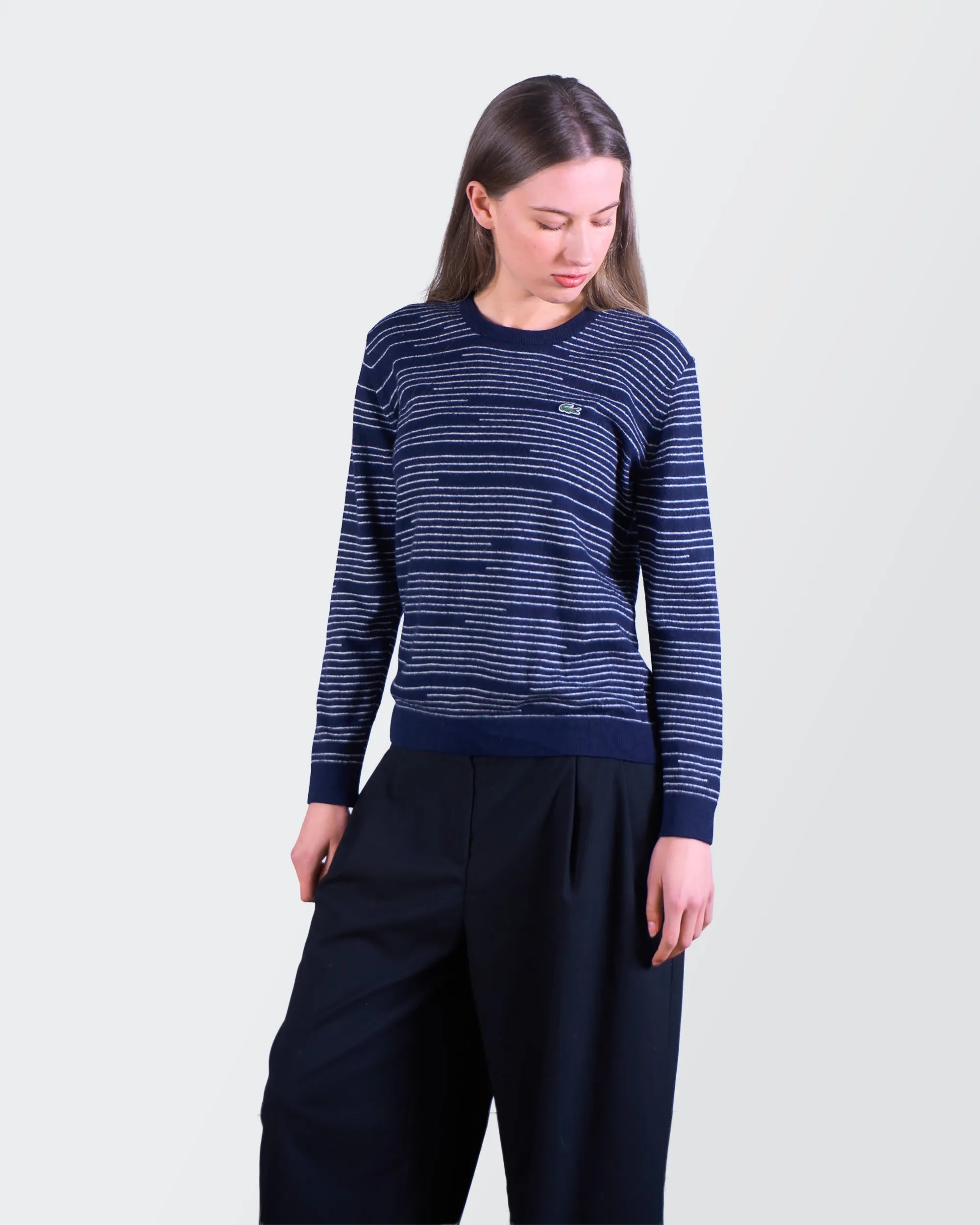 Lacoste Navy Crewneck Jumper - S
