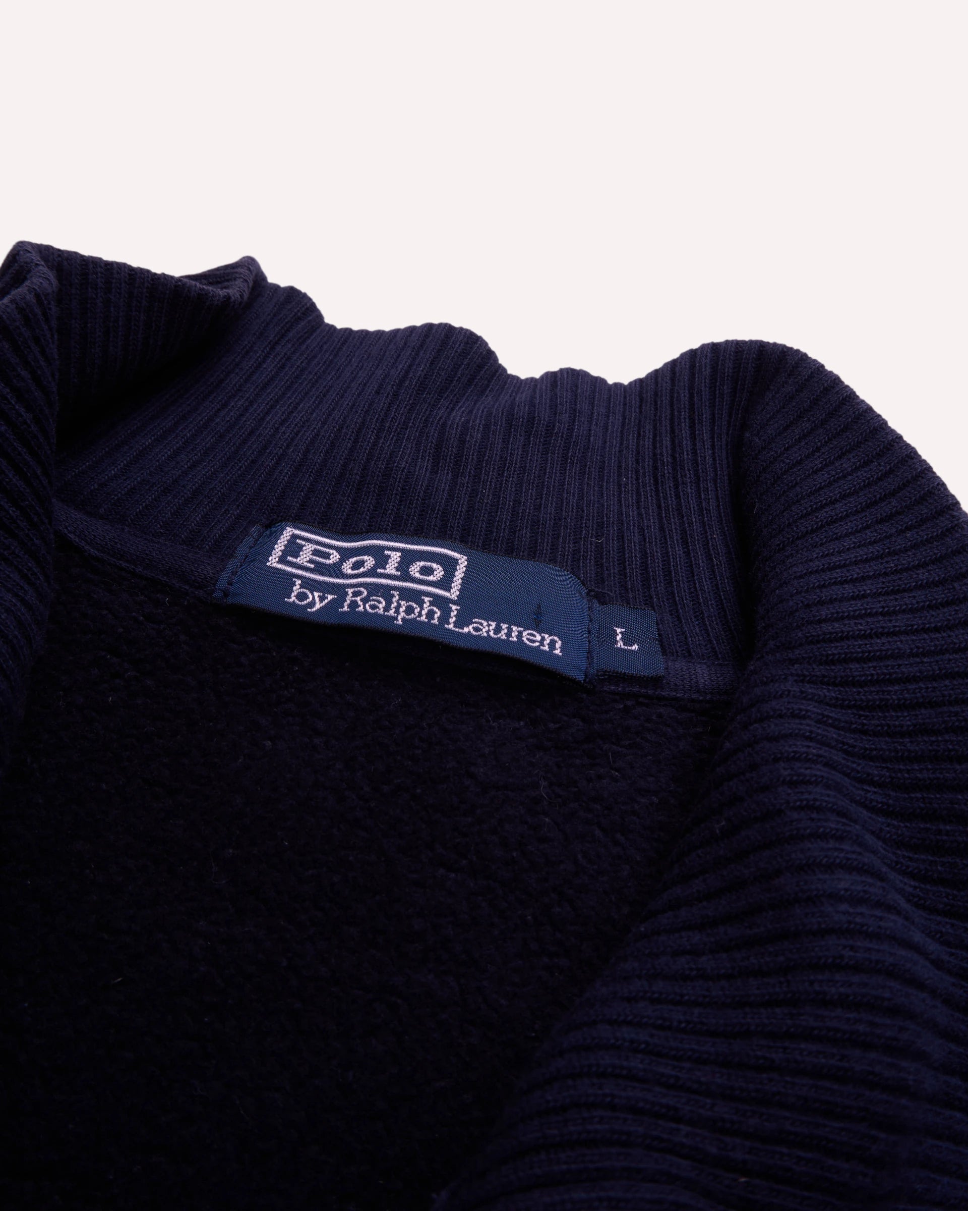Ralph Lauren Navy Full-Zip Jumper - L