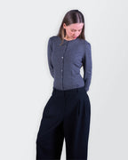 Burberry Grey Button Cardigan - S
