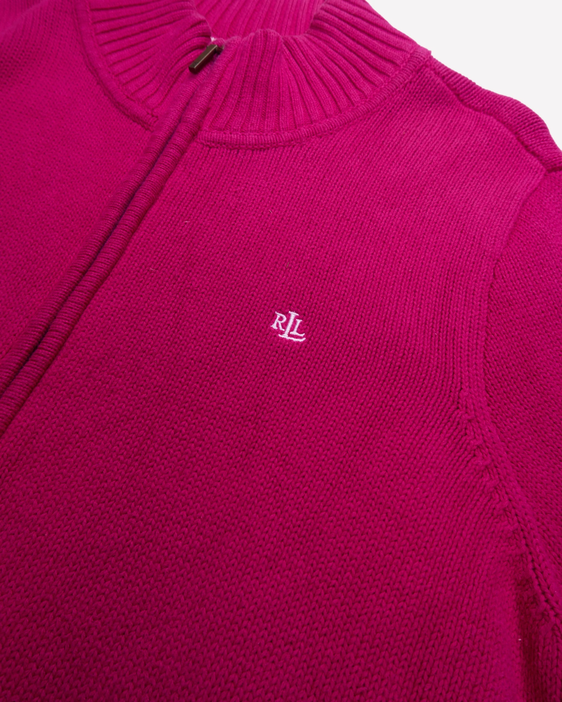 Ralph Lauren Pink Crewneck Jumper - L