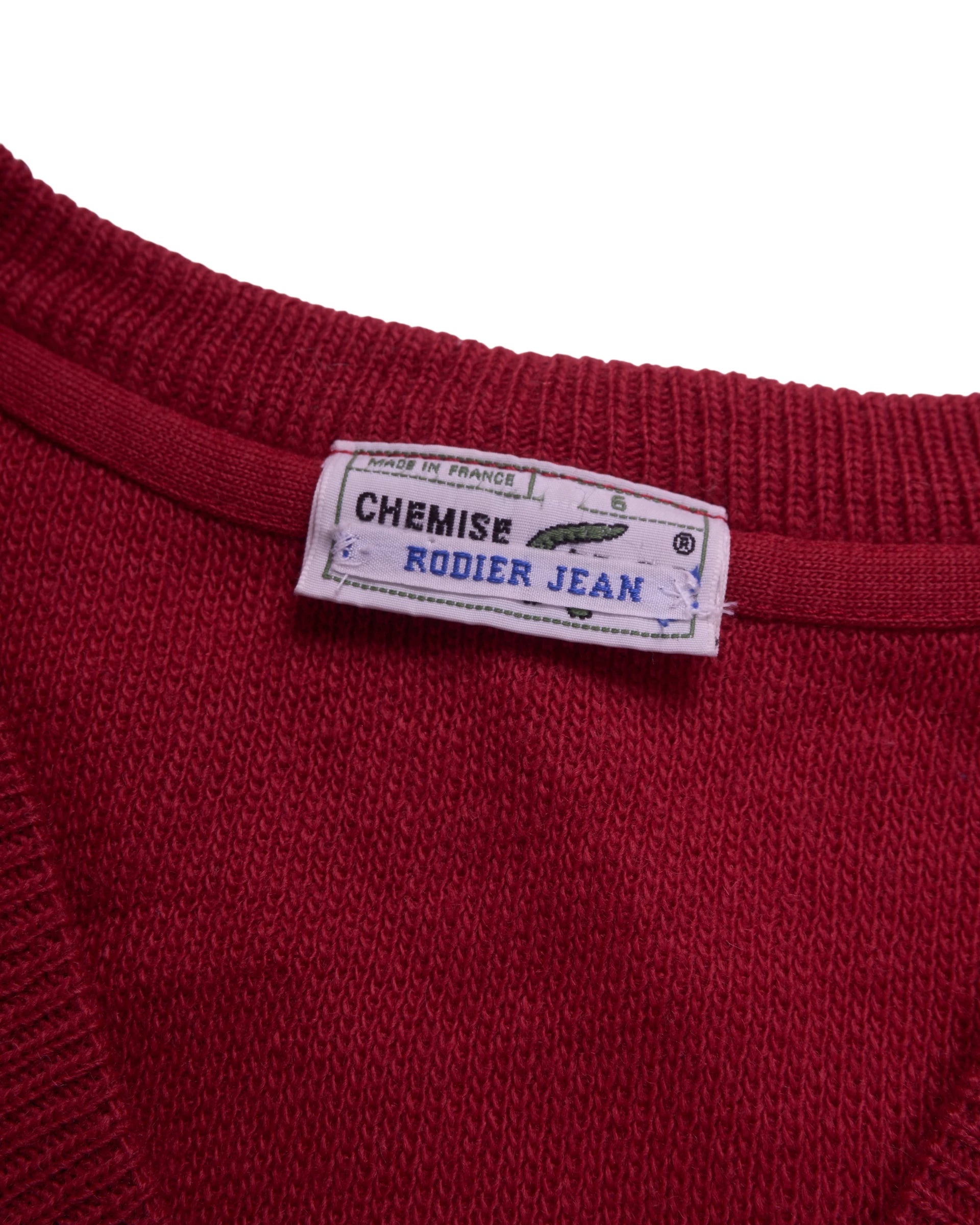 Lacoste Red V-neck Jumper - XXL