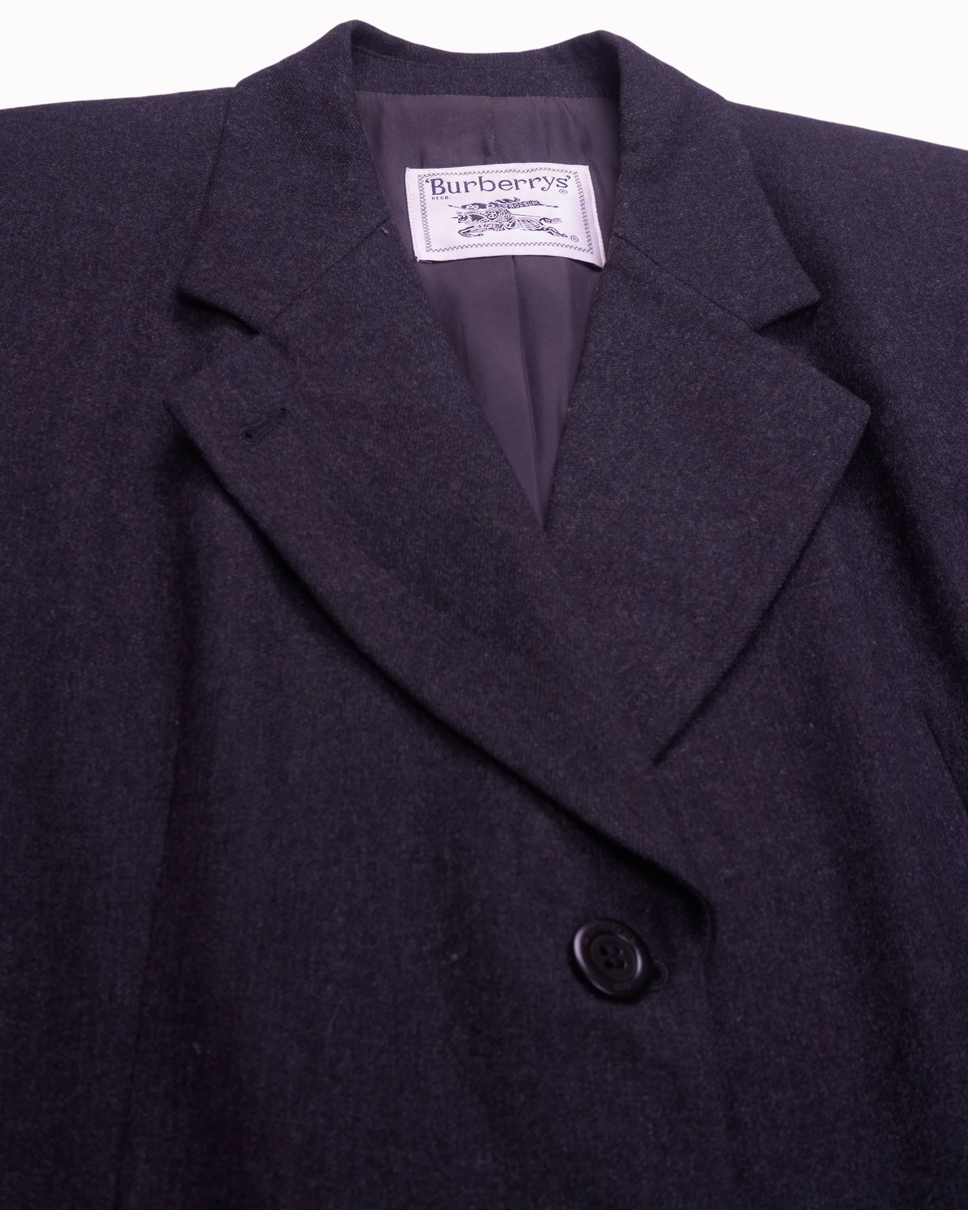 Burberry Navy Double-breasted Blazer - L