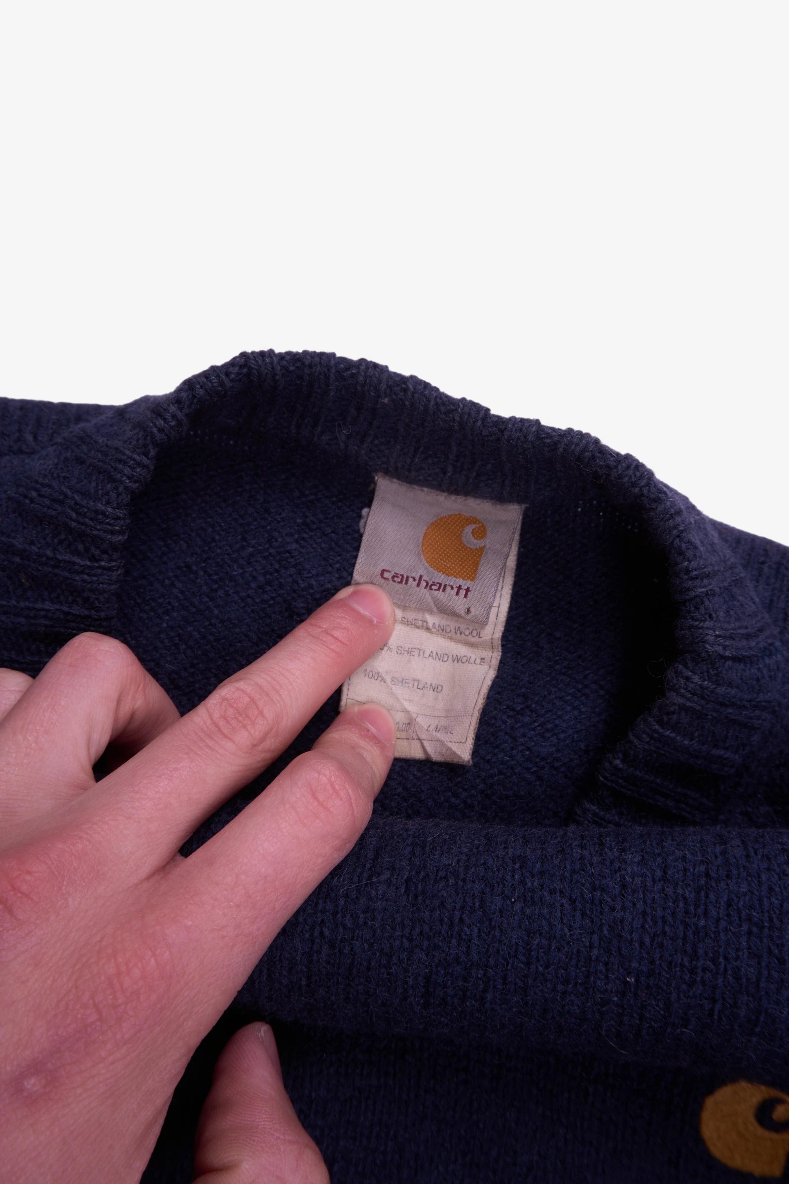 Carhartt Navy Crewneck Jumper - M