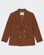 Burberry Brown Double-breasted Blazer - L