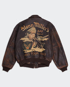 Avirex Brown Bomber Jacket - L