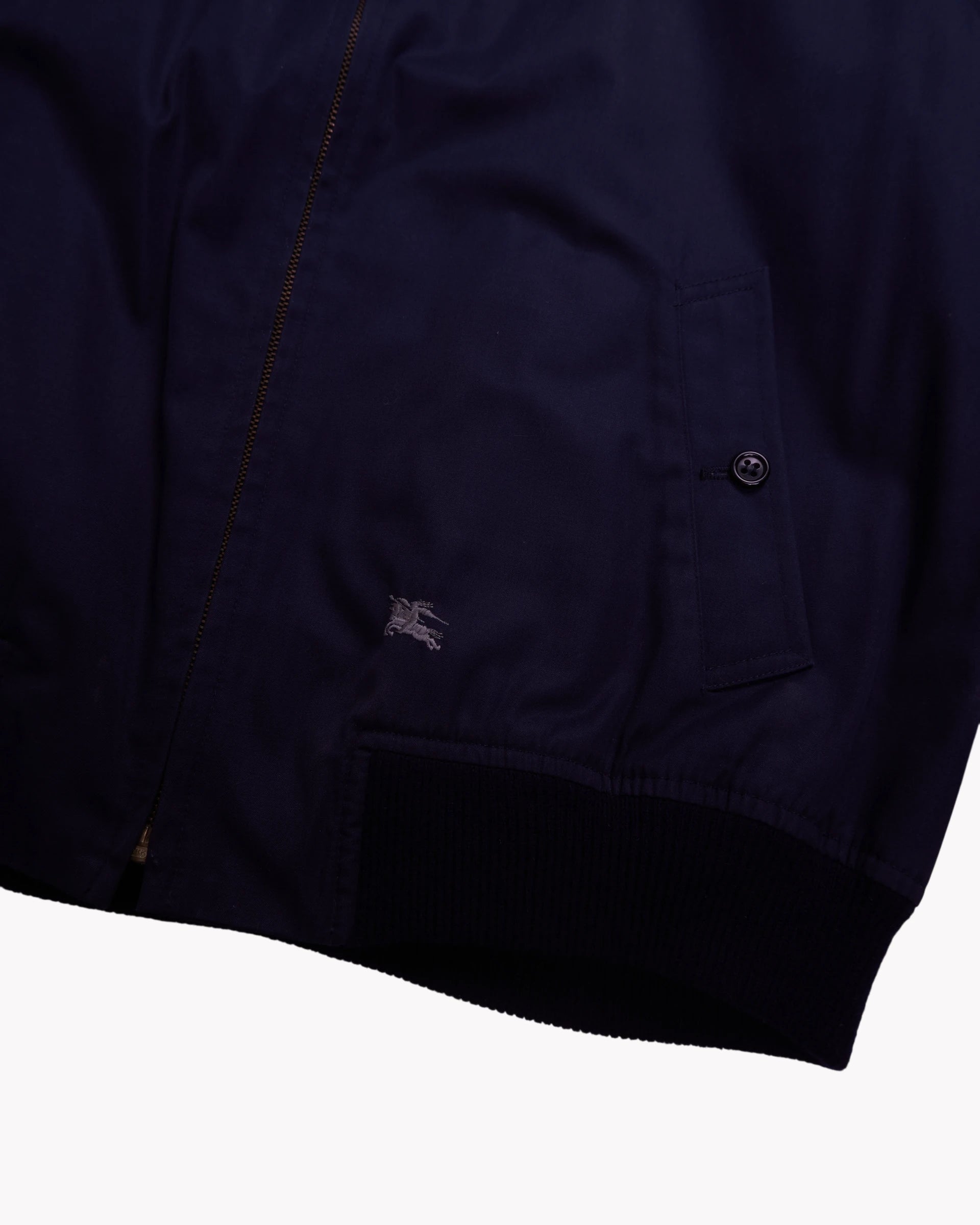 Burberry Navy Bomber Jacket - L