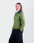 Burberry Green Quilted Jacket - S