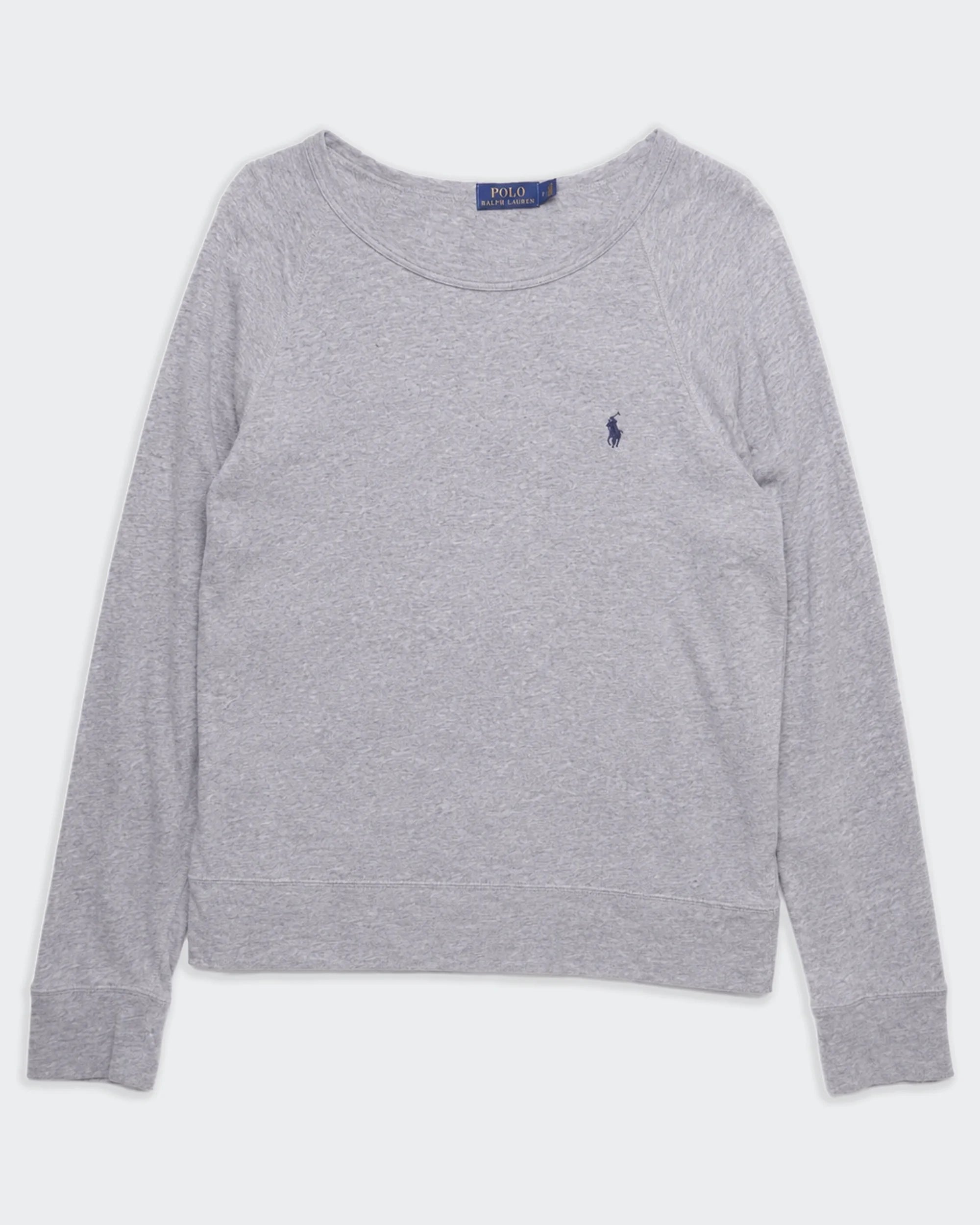 Ralph Lauren Grey Crewneck Jumper - M
