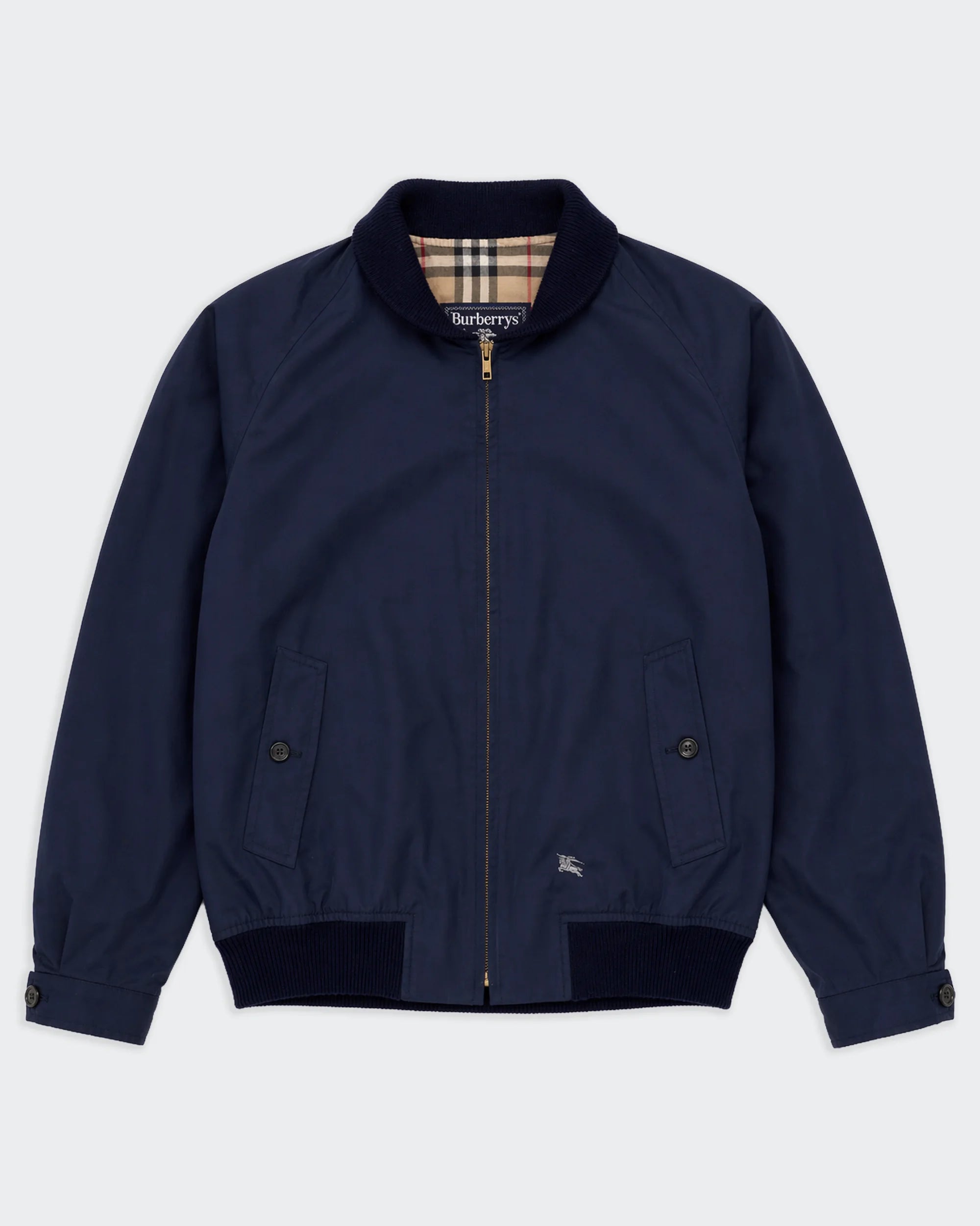 Burberry Navy Bomber Jacket - L
