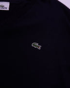 Lacoste Navy V-neck Jumper -