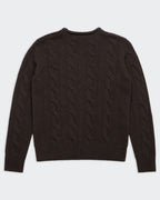 Ralph Lauren Brown Cable-knit Jumper - S