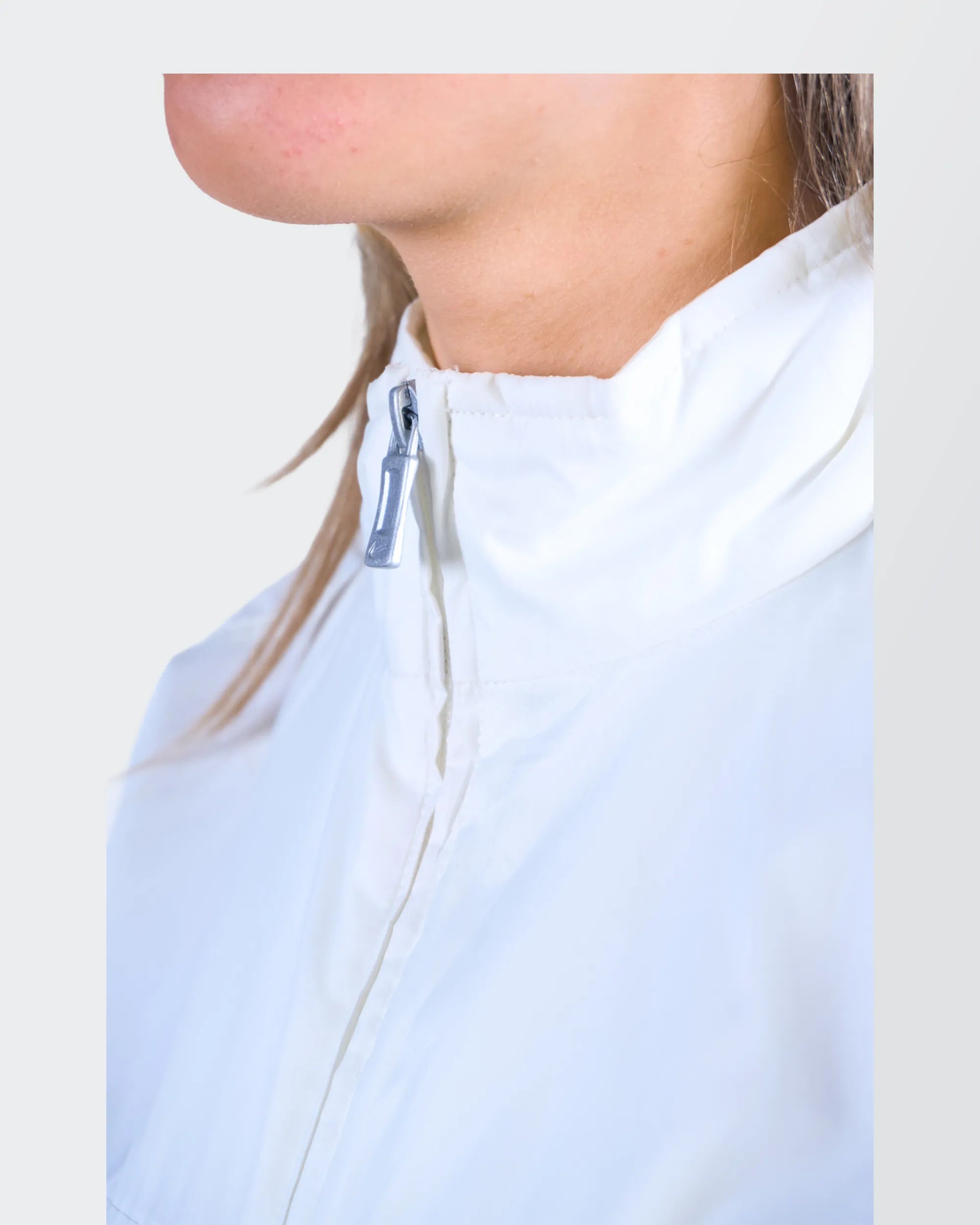 Nike White Track Jacket - S