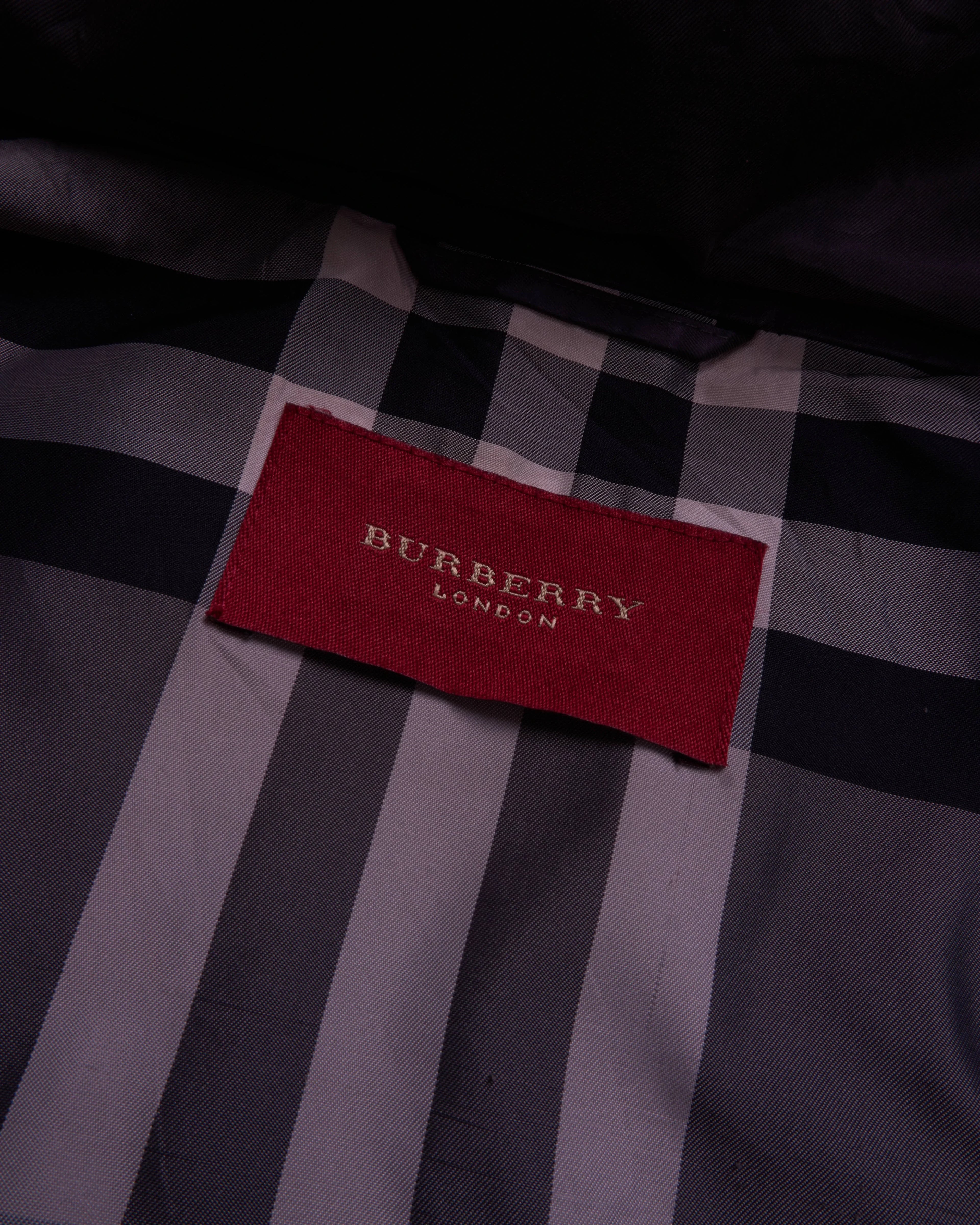 Burberry Purple Quilted Jacket - M