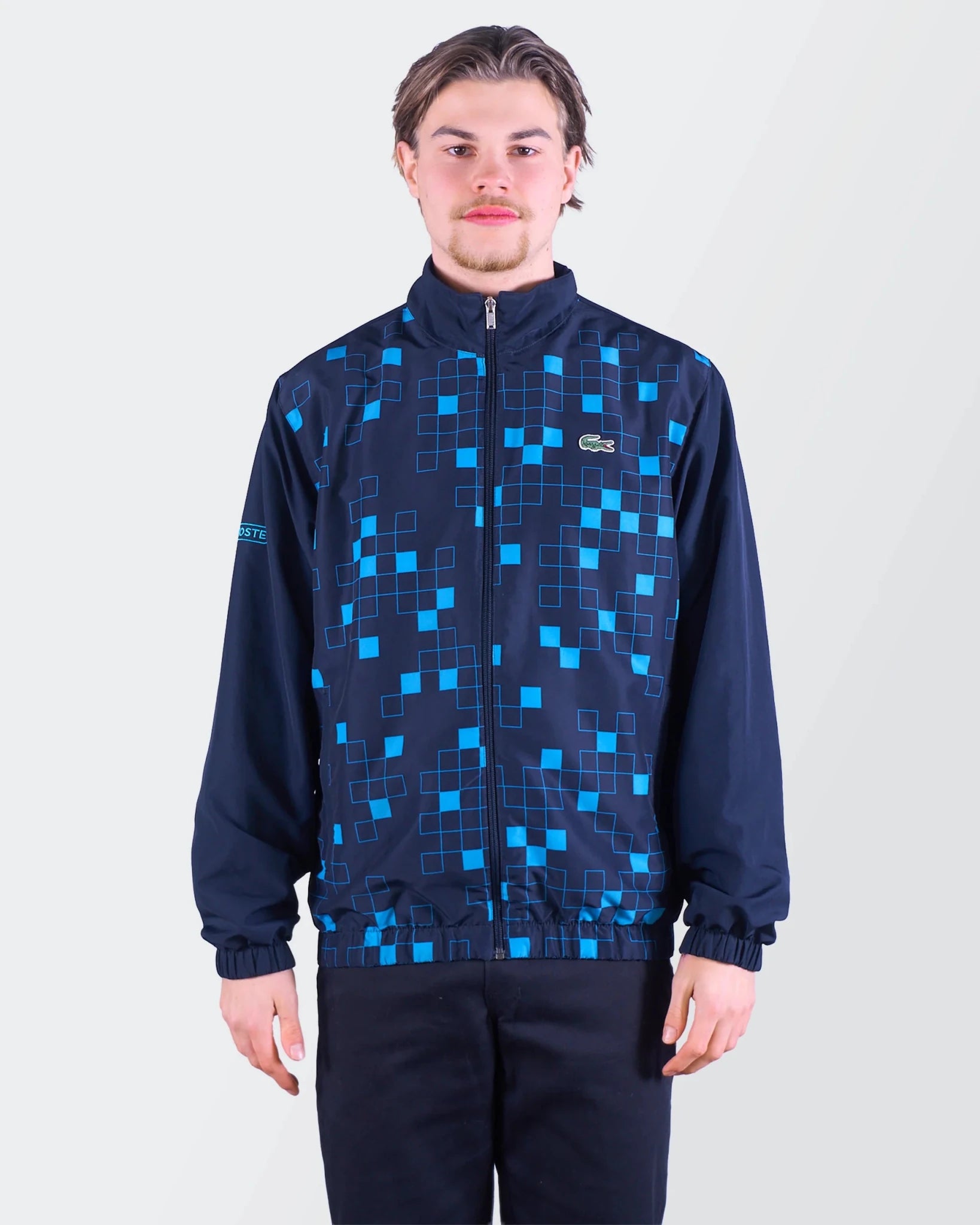 Lacoste Blue Windbreaker Jacket M