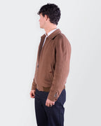 Burberry 2000's Brown Wool Harrington Jacket - M
