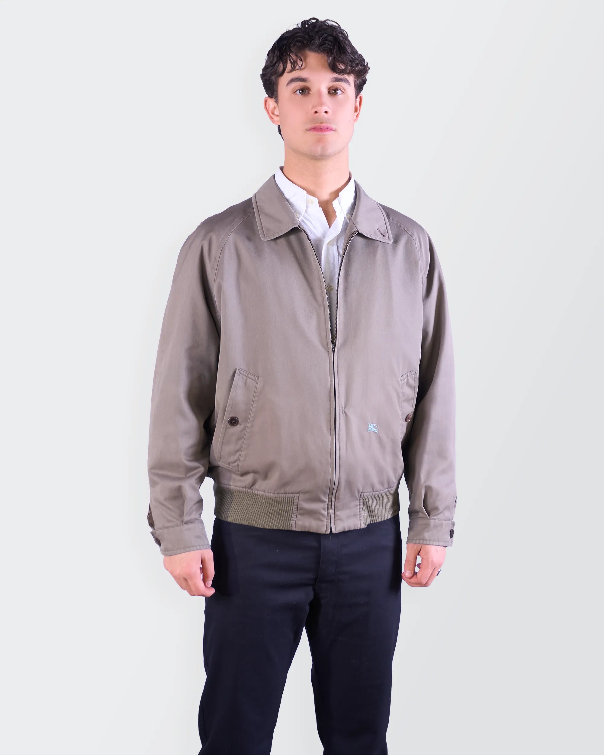 Burberry 1990's Green Harrington Jacket - M